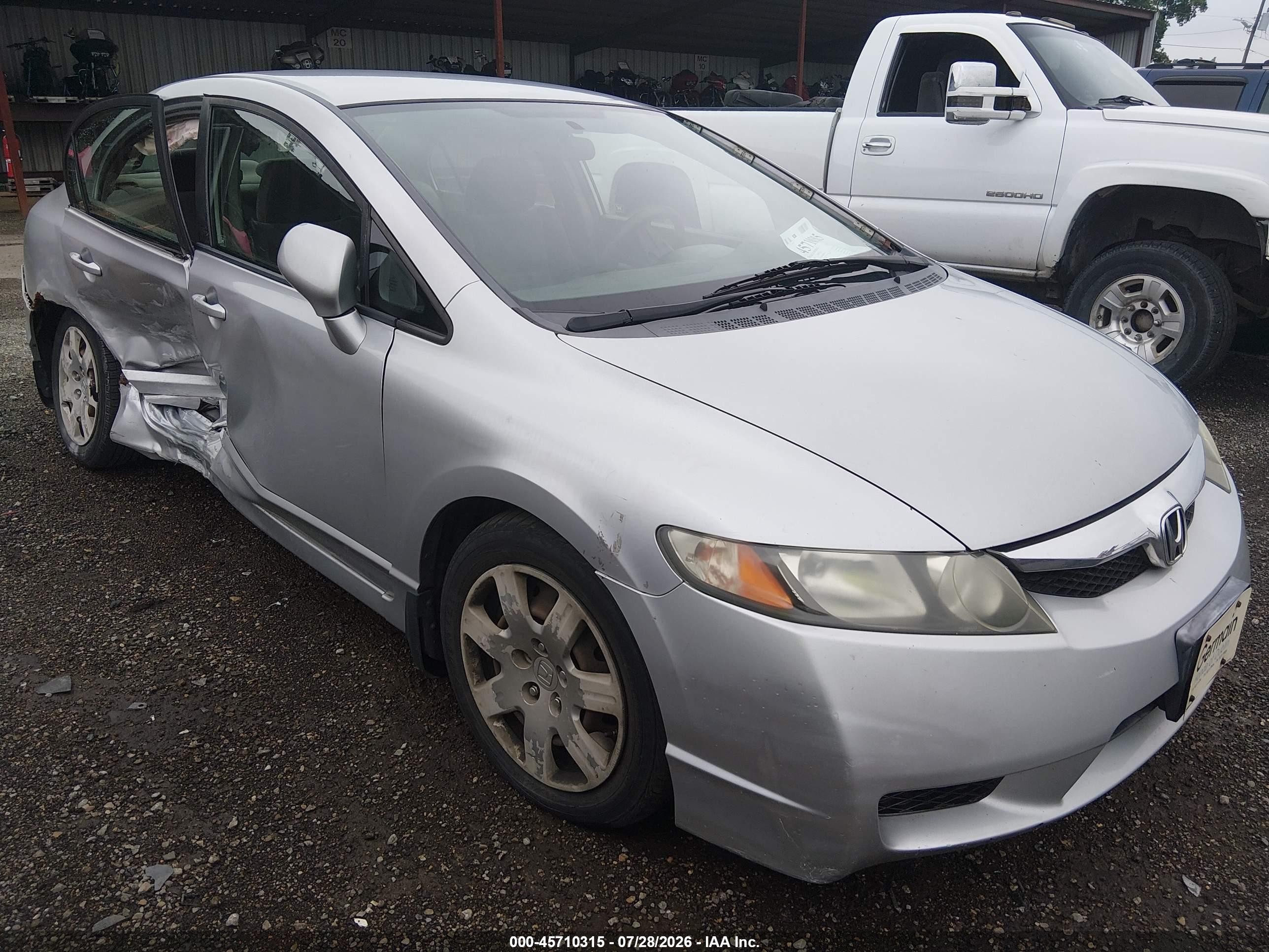 2009 Honda Civic Lx Silver vin: 1HGFA16549L000273