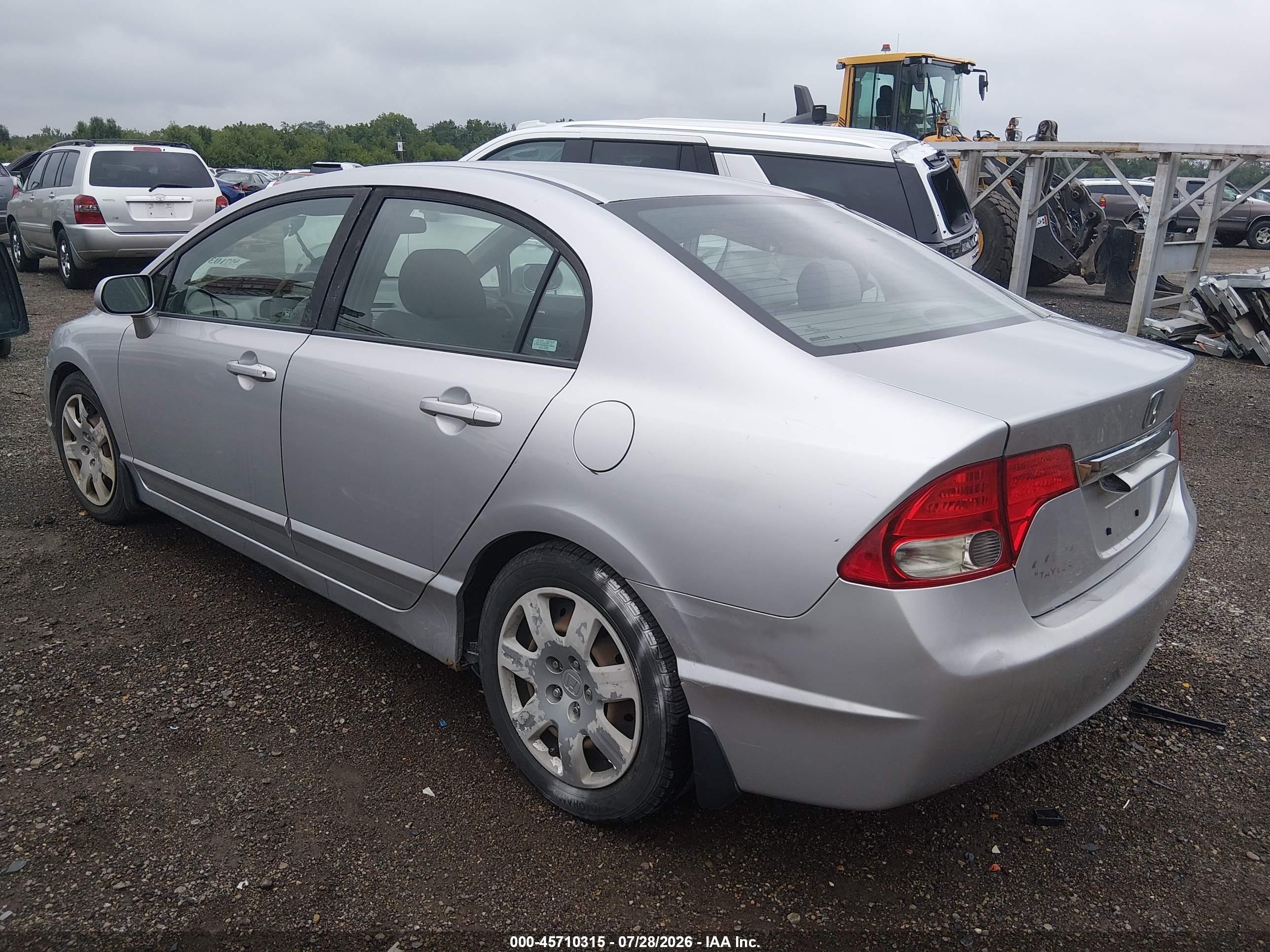 2009 Honda Civic Lx Серебряный vin: 1HGFA16549L000273