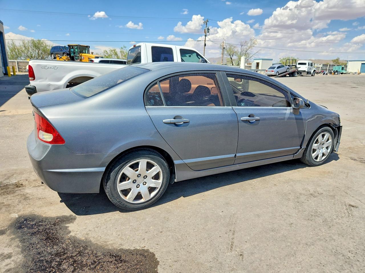 2009 Honda Civic Lx Gray vin: 1HGFA16549L016408