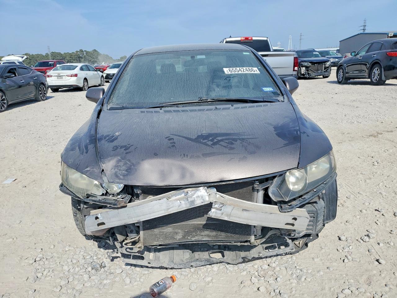 2009 Honda Civic Lx Серый vin: 1HGFA16549L021401