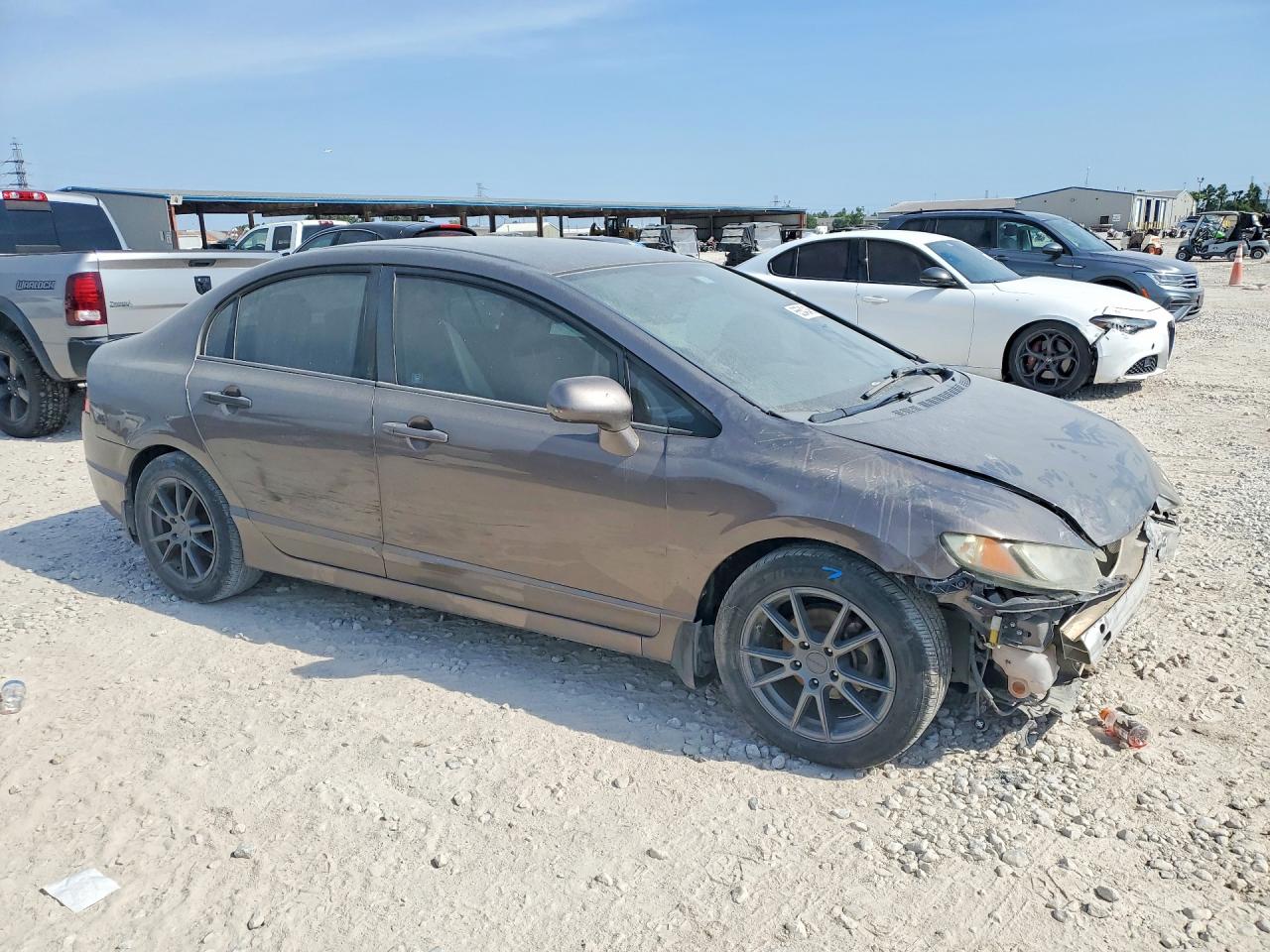 2009 Honda Civic Lx Серый vin: 1HGFA16549L021401