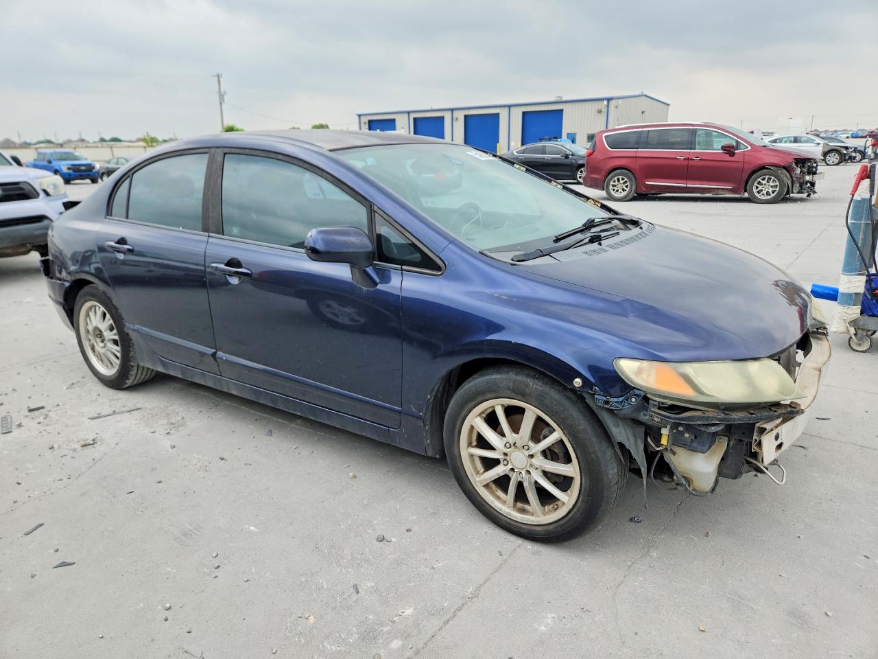 2009 Honda Civic Lx Синий vin: 1HGFA16549L025061