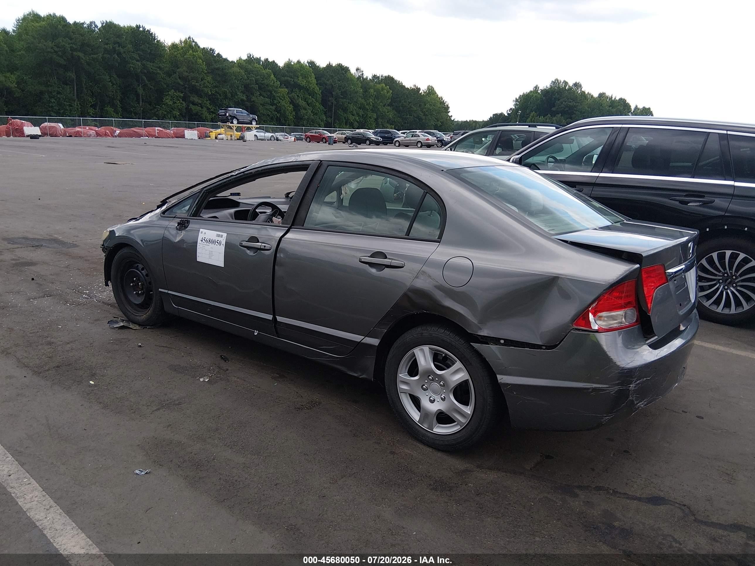 2009 Honda Civic Lx Silver vin: 1HGFA16549L027893