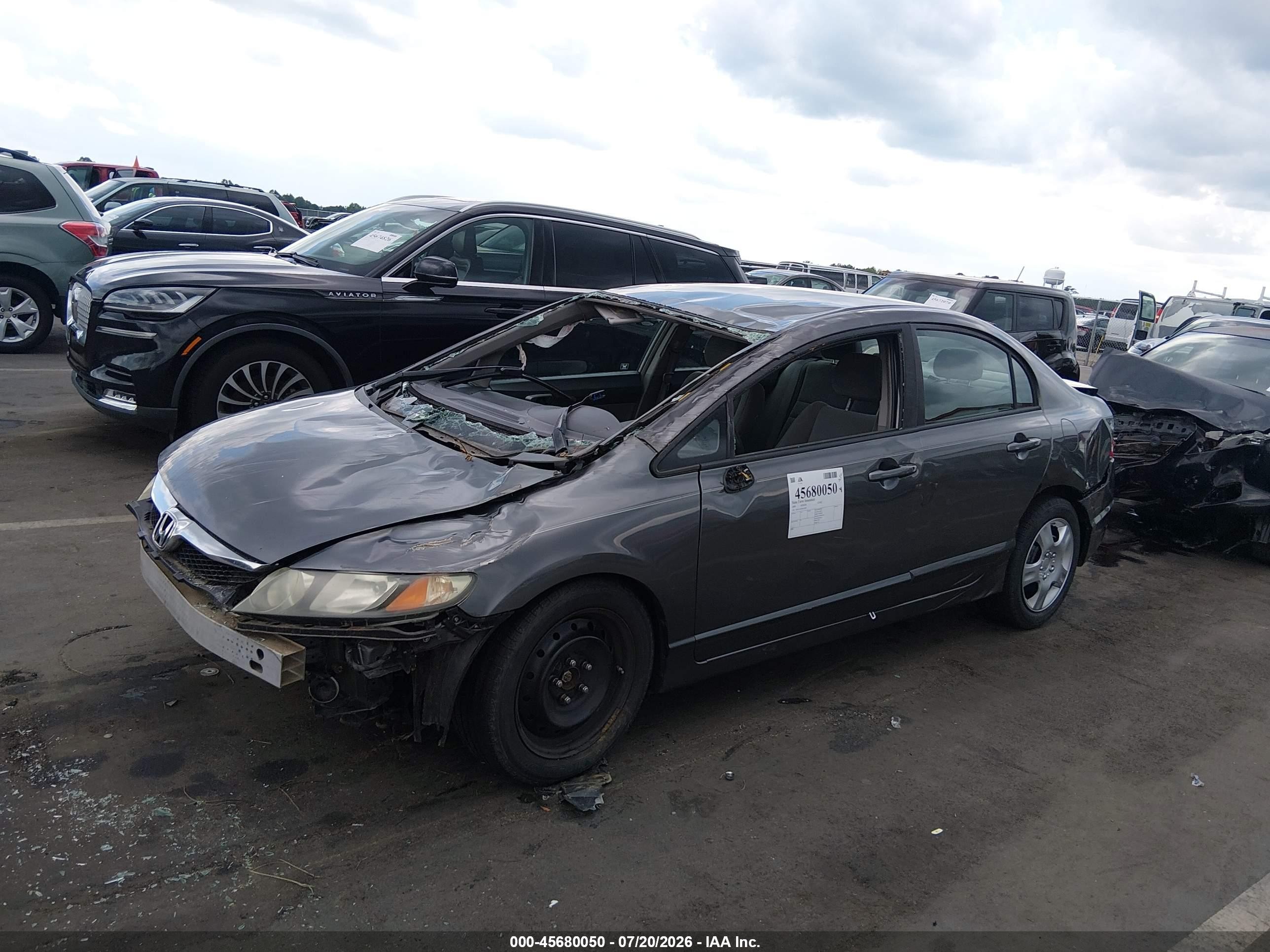 2009 Honda Civic Lx Silver vin: 1HGFA16549L027893