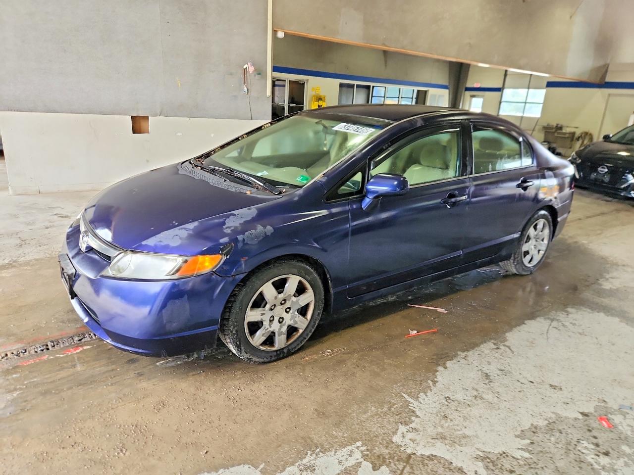 2006 Honda Civic Lx Blue vin: 1HGFA16556L004375