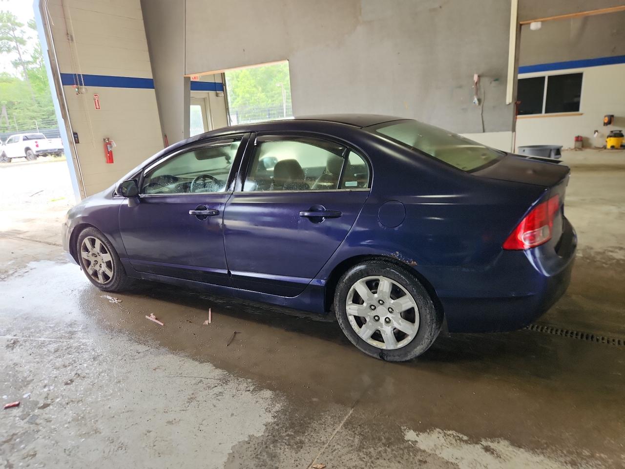 2006 Honda Civic Lx Blue vin: 1HGFA16556L004375 Damage: Left Rear Door, Dent(S) W/ Paint Dmg, 2 To 3 Inches