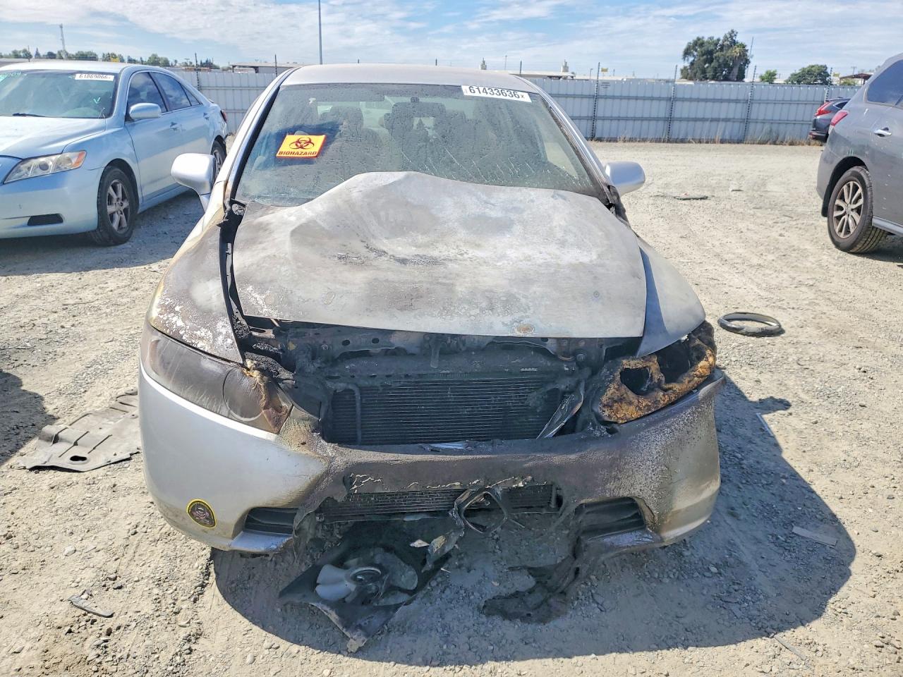 2006 Honda Civic Lx Серебряный vin: 1HGFA16556L014243