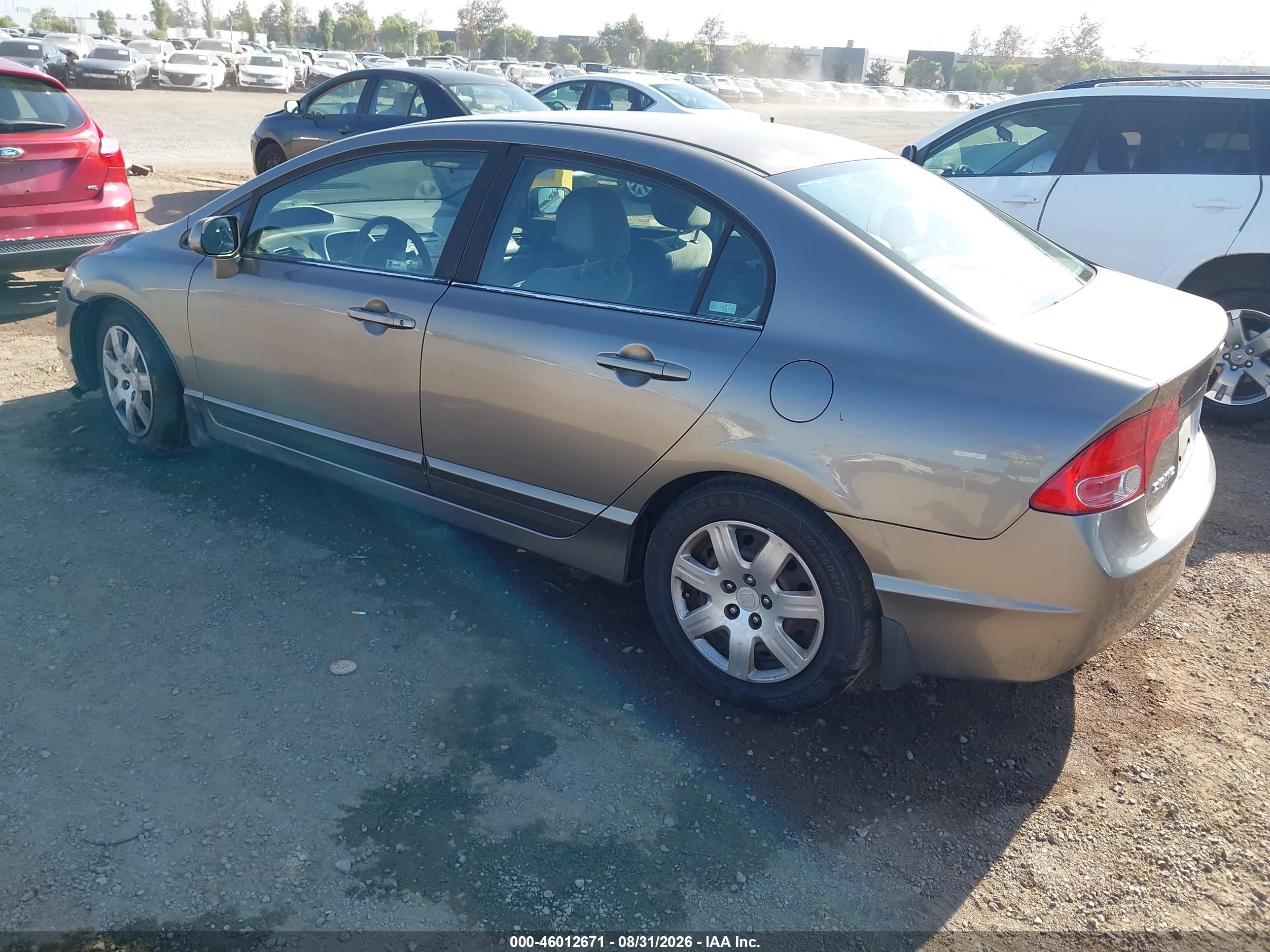 2006 Honda Civic Lx Gray vin: 1HGFA16556L017451