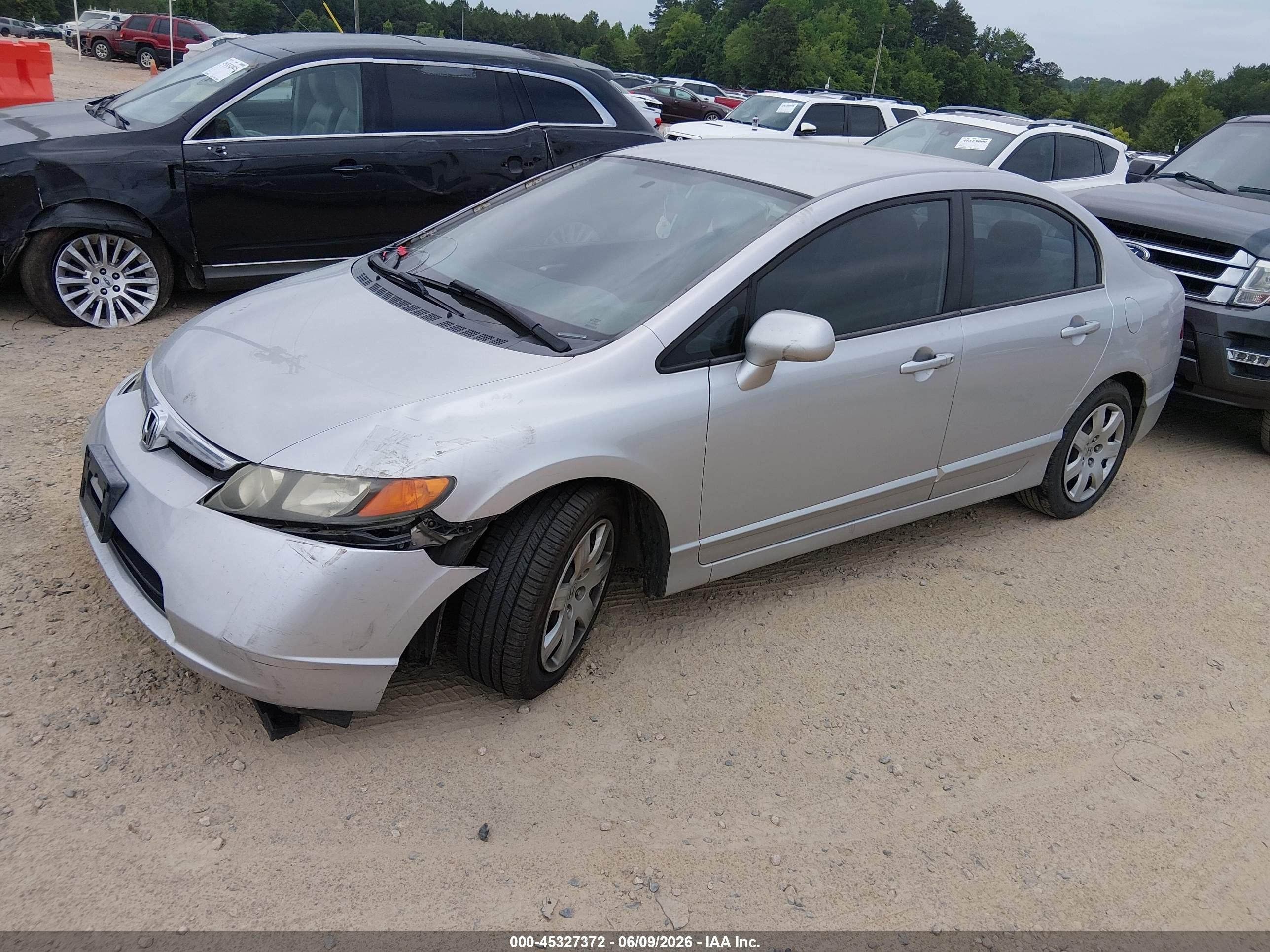 2006 Honda Civic Lx Silver vin: 1HGFA16556L028238