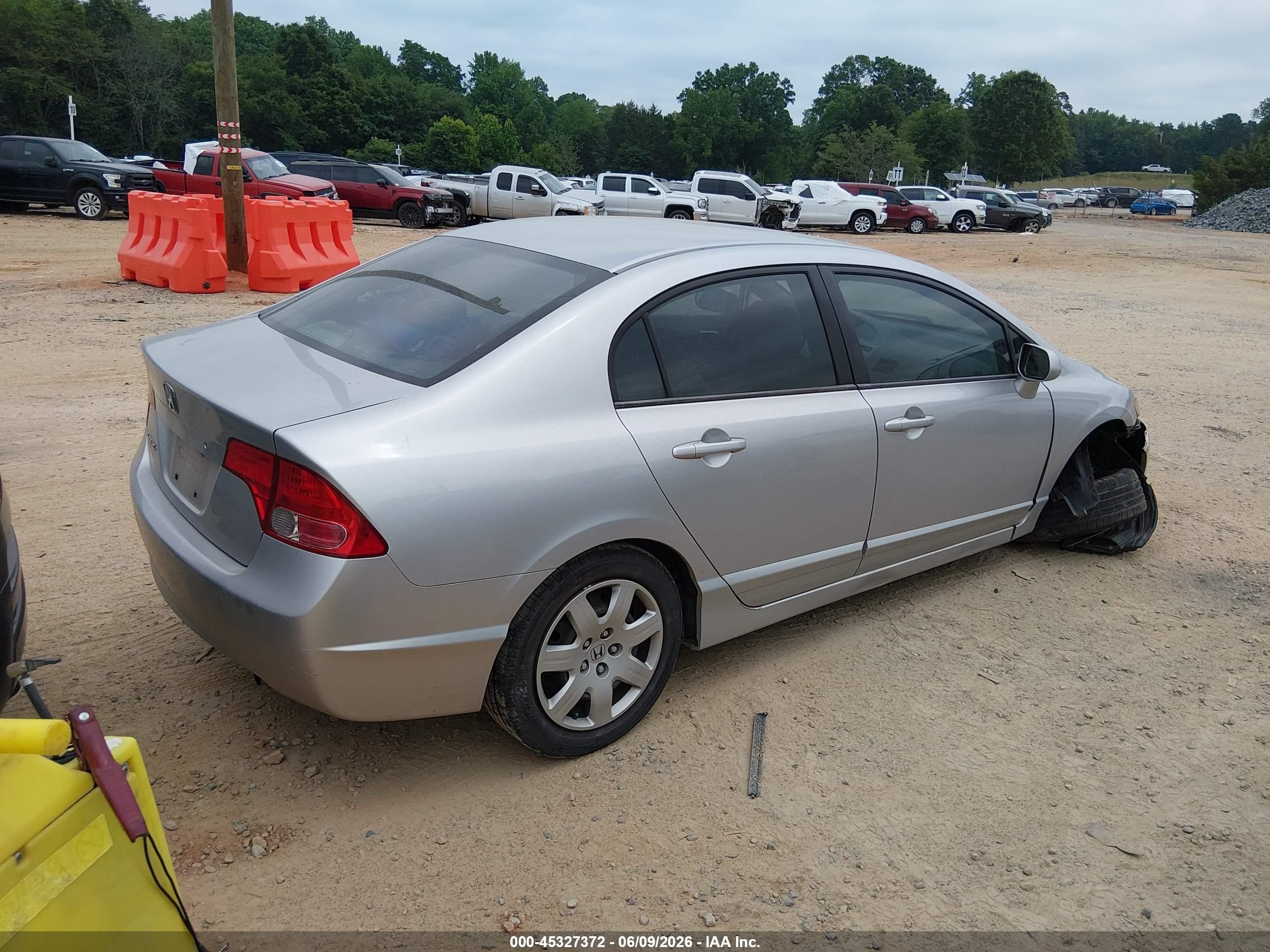2006 Honda Civic Lx Silver vin: 1HGFA16556L028238