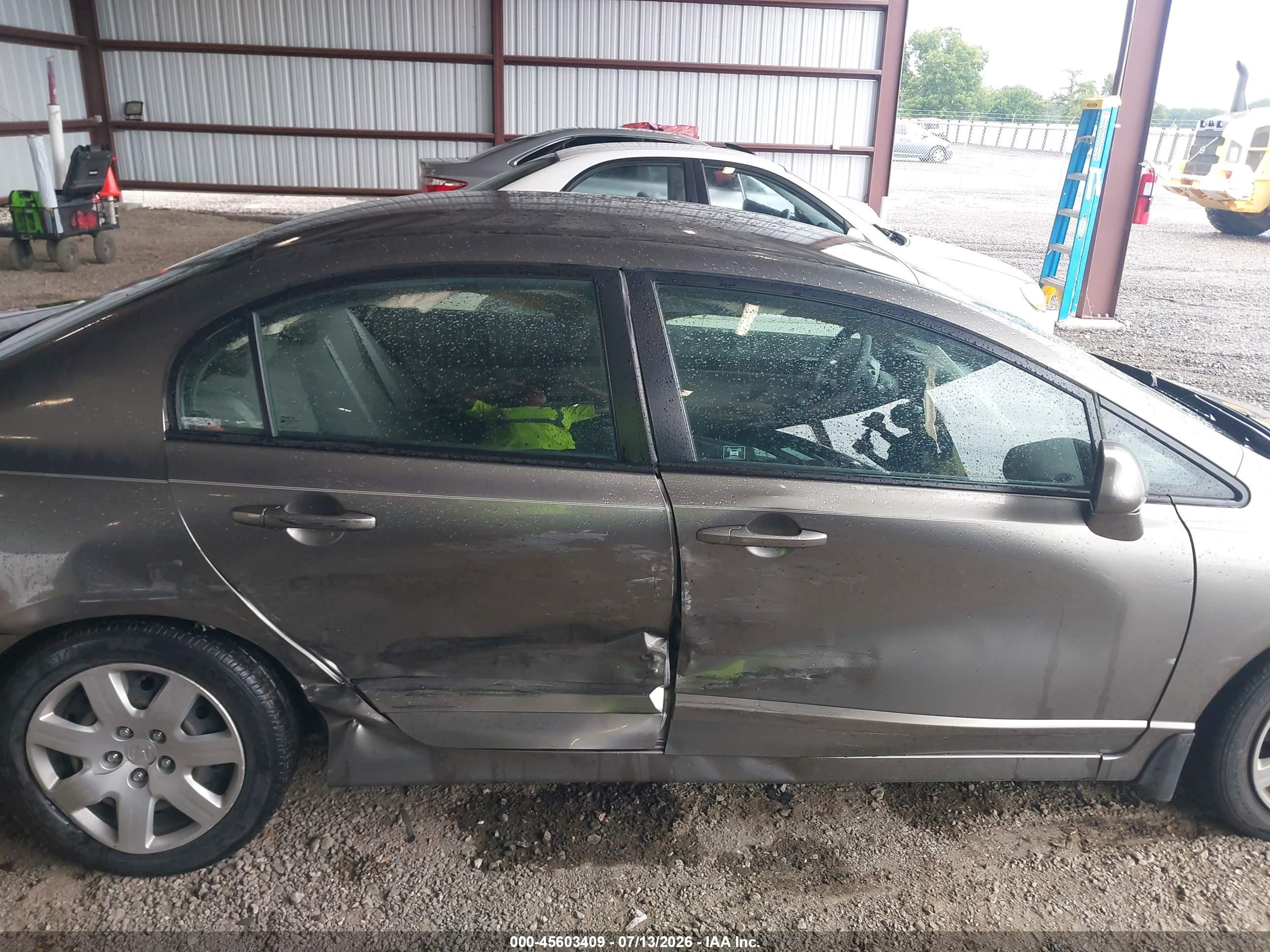 2006 Honda Civic Lx Gray vin: 1HGFA16556L049915