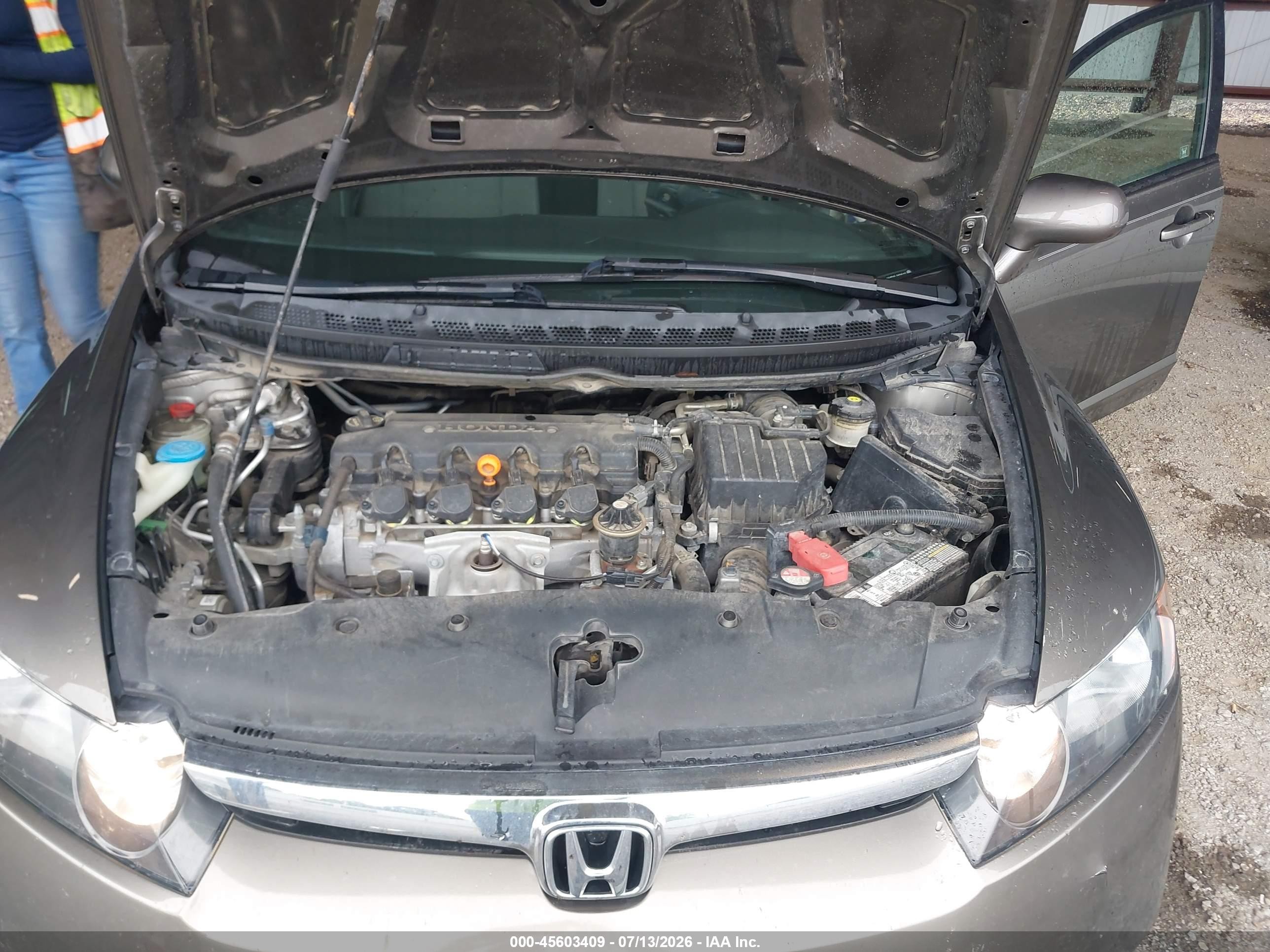 2006 Honda Civic Lx Gray vin: 1HGFA16556L049915