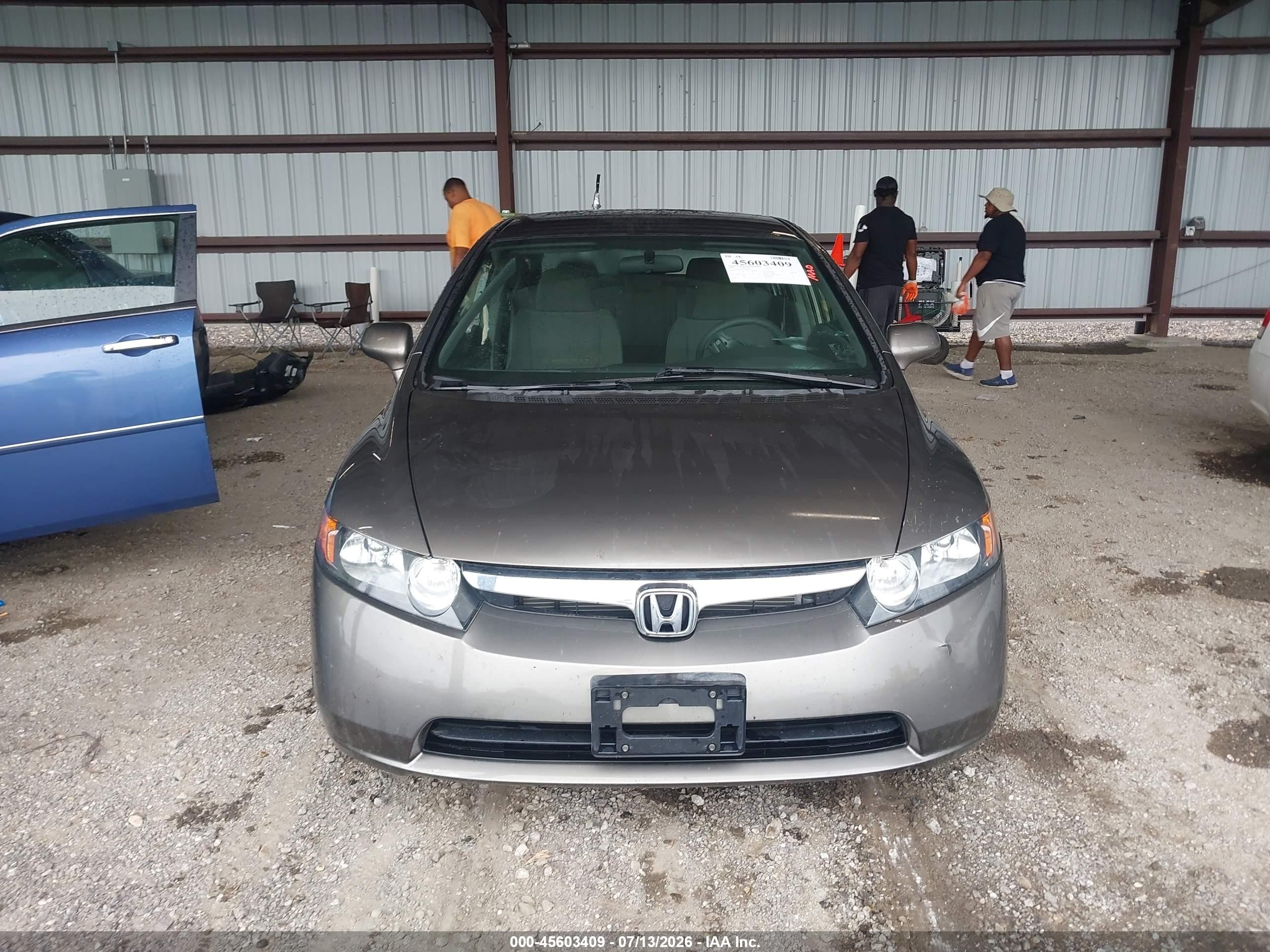 2006 Honda Civic Lx Gray vin: 1HGFA16556L049915