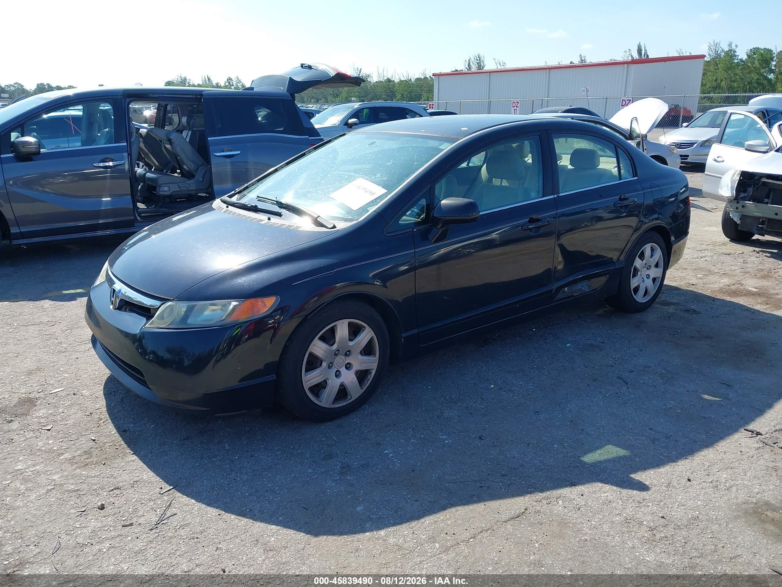 2006 Honda Civic Lx Black vin: 1HGFA16556L073275