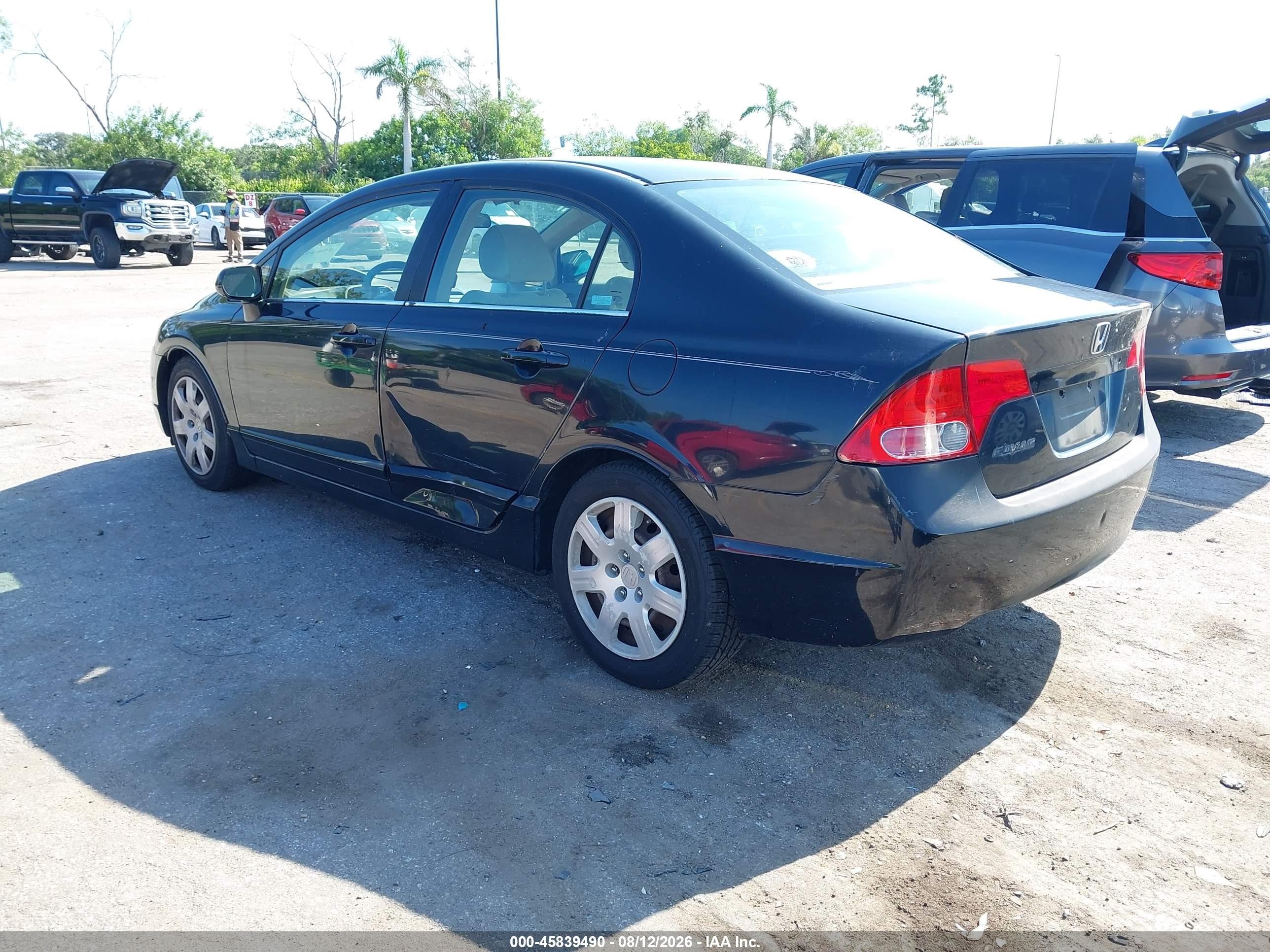 2006 Honda Civic Lx Black vin: 1HGFA16556L073275