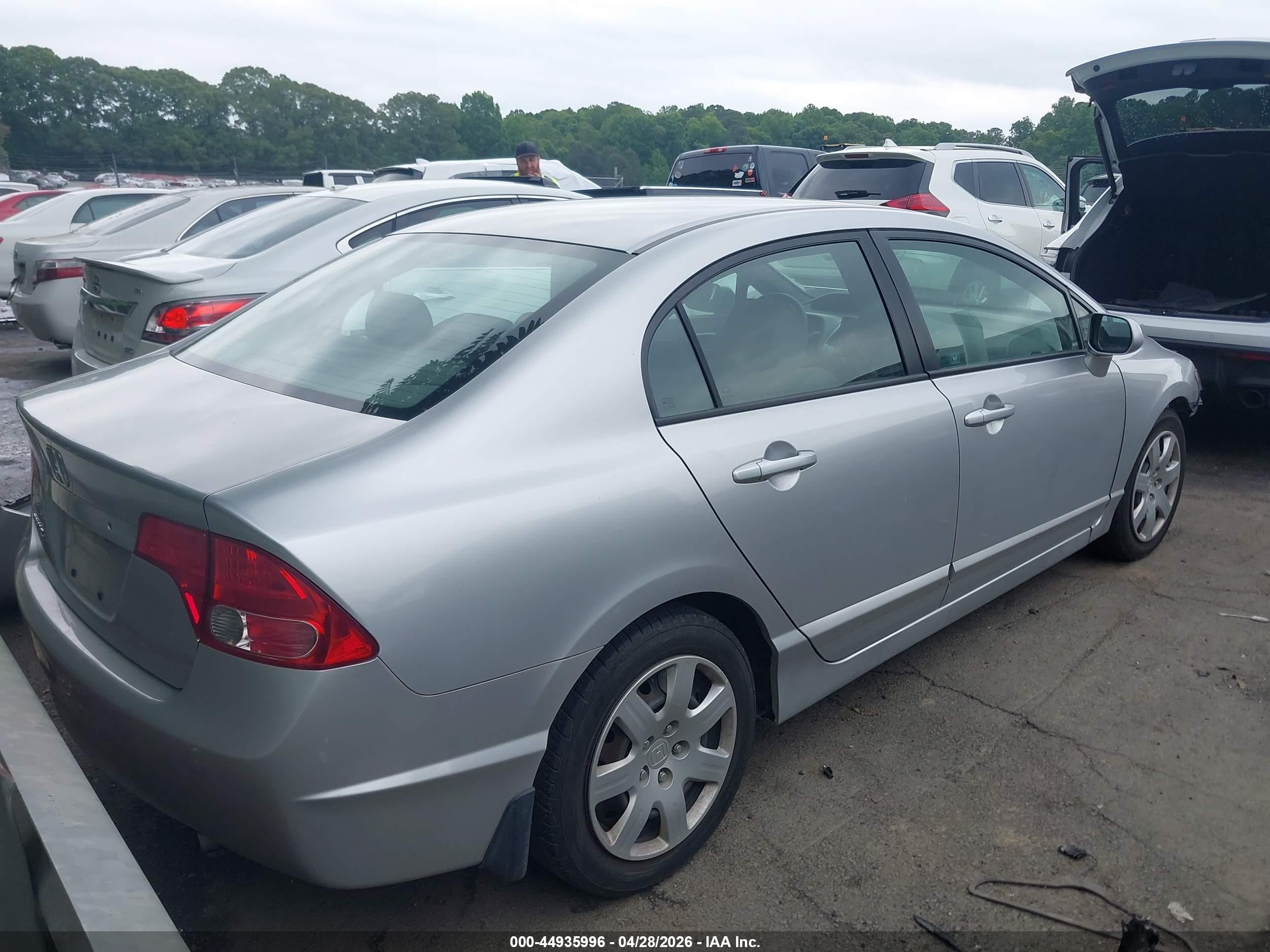 2006 Honda Civic Lx Silver vin: 1HGFA16556L084812