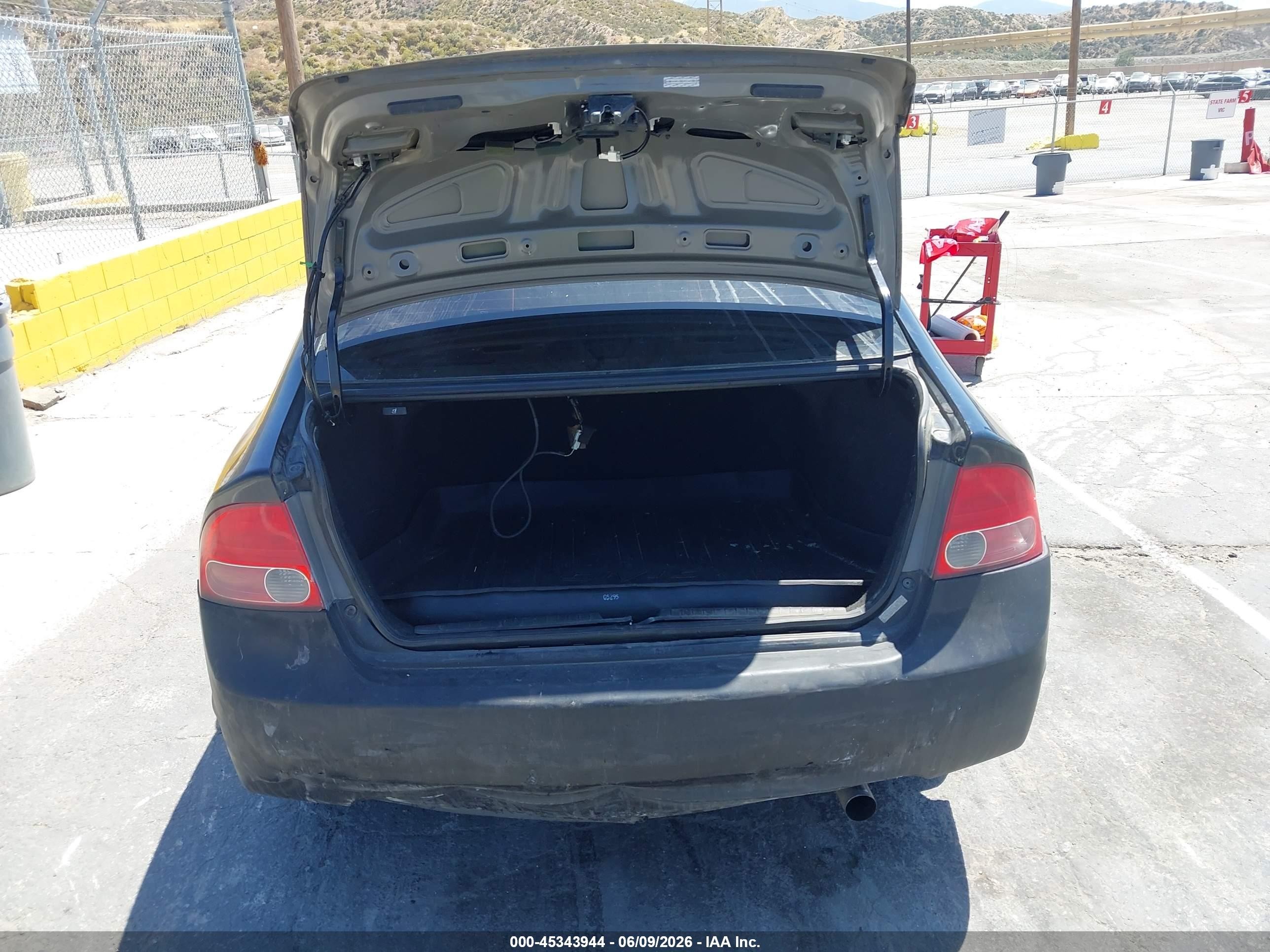 2006 Honda Civic Lx Black vin: 1HGFA16556L088326