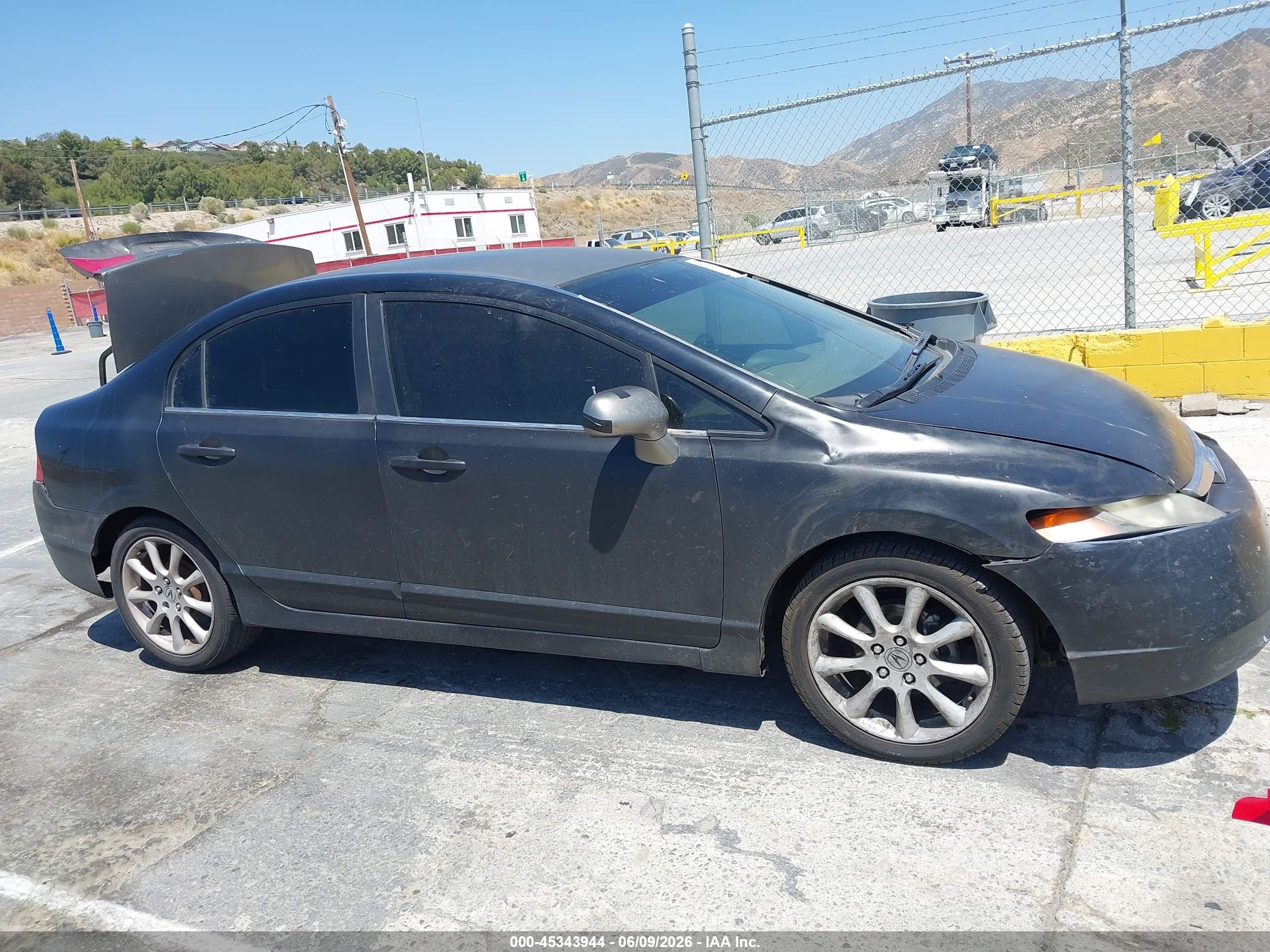 2006 Honda Civic Lx Black vin: 1HGFA16556L088326