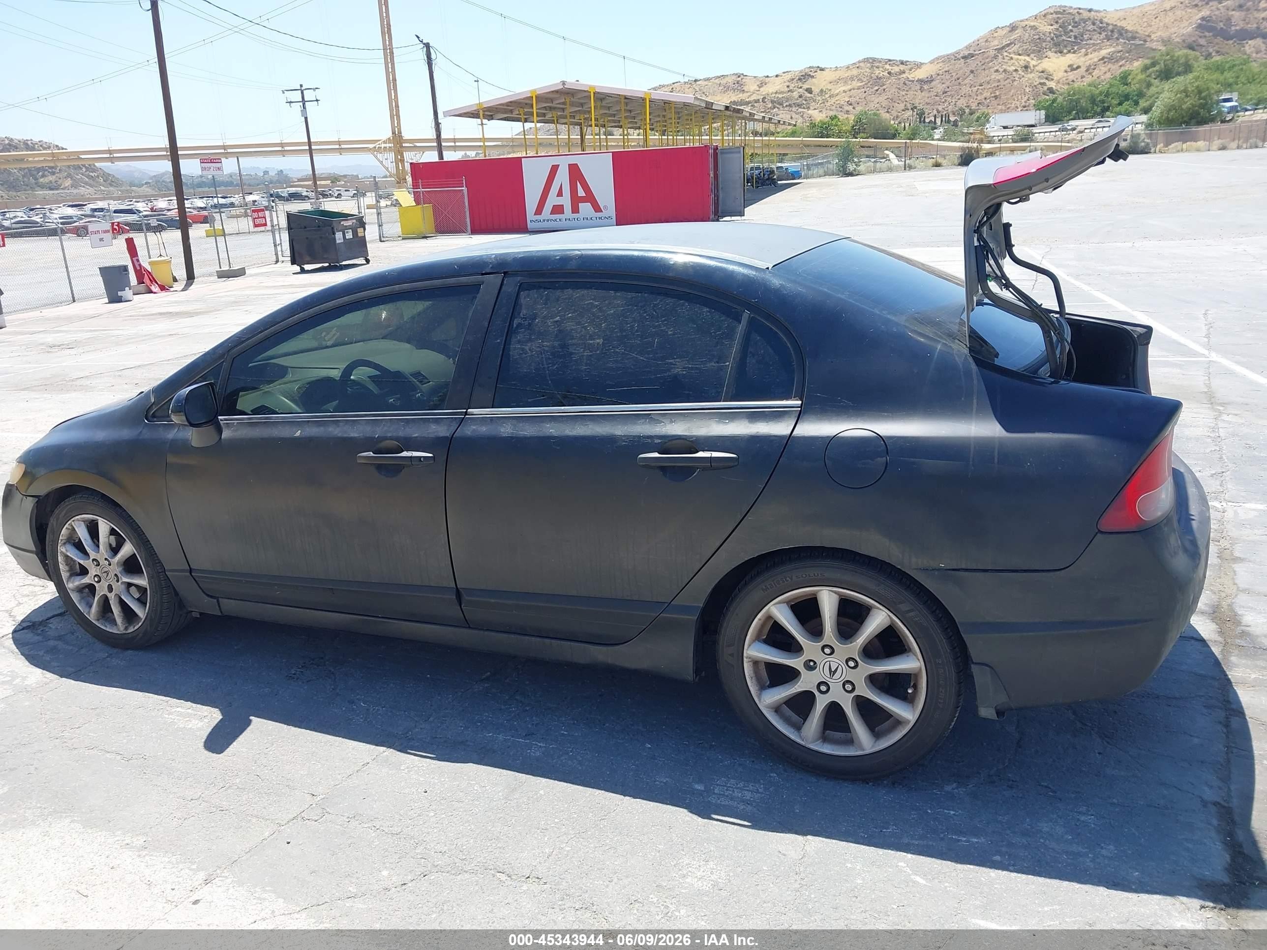 2006 Honda Civic Lx Black vin: 1HGFA16556L088326