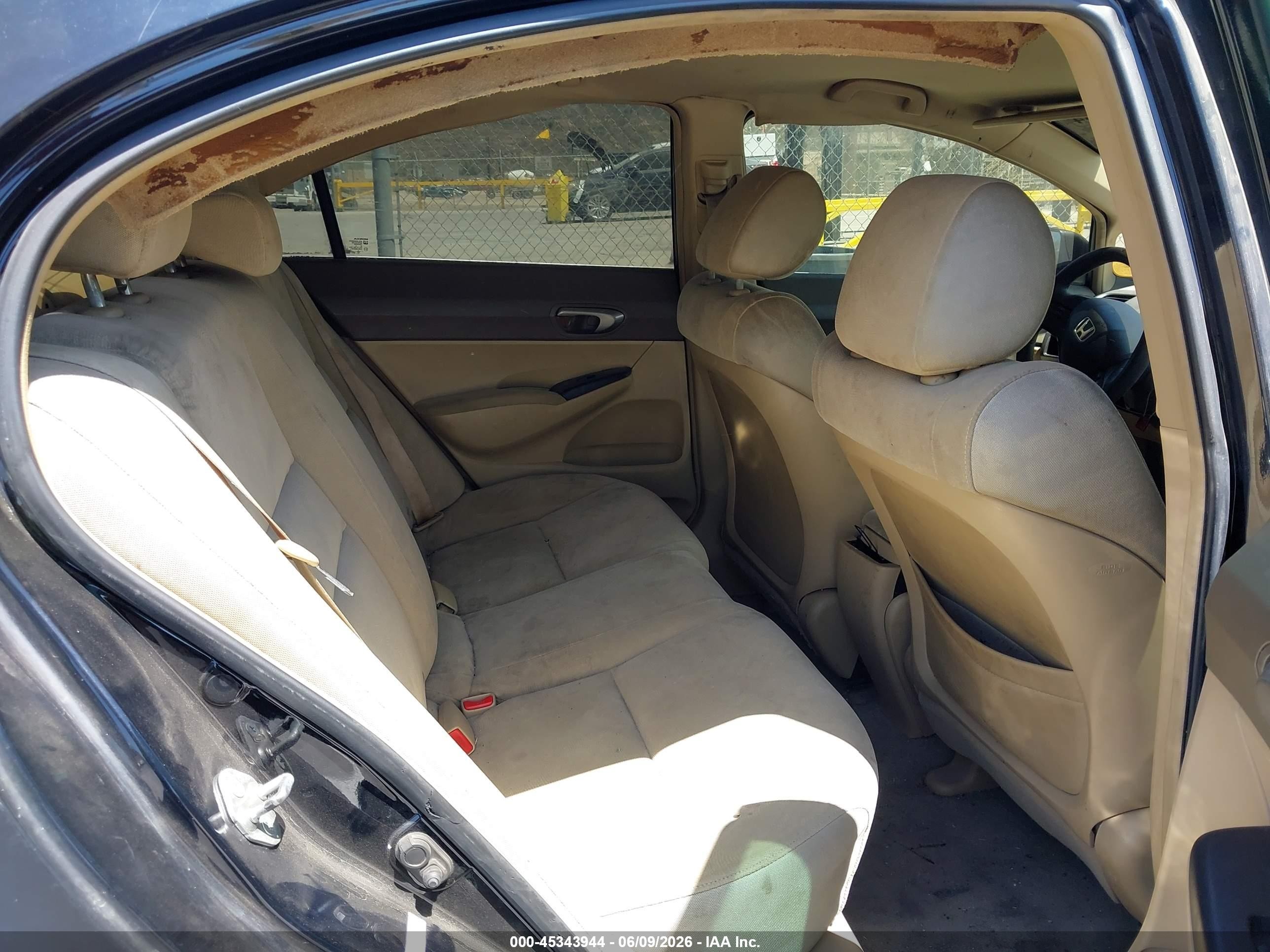 2006 Honda Civic Lx Black vin: 1HGFA16556L088326