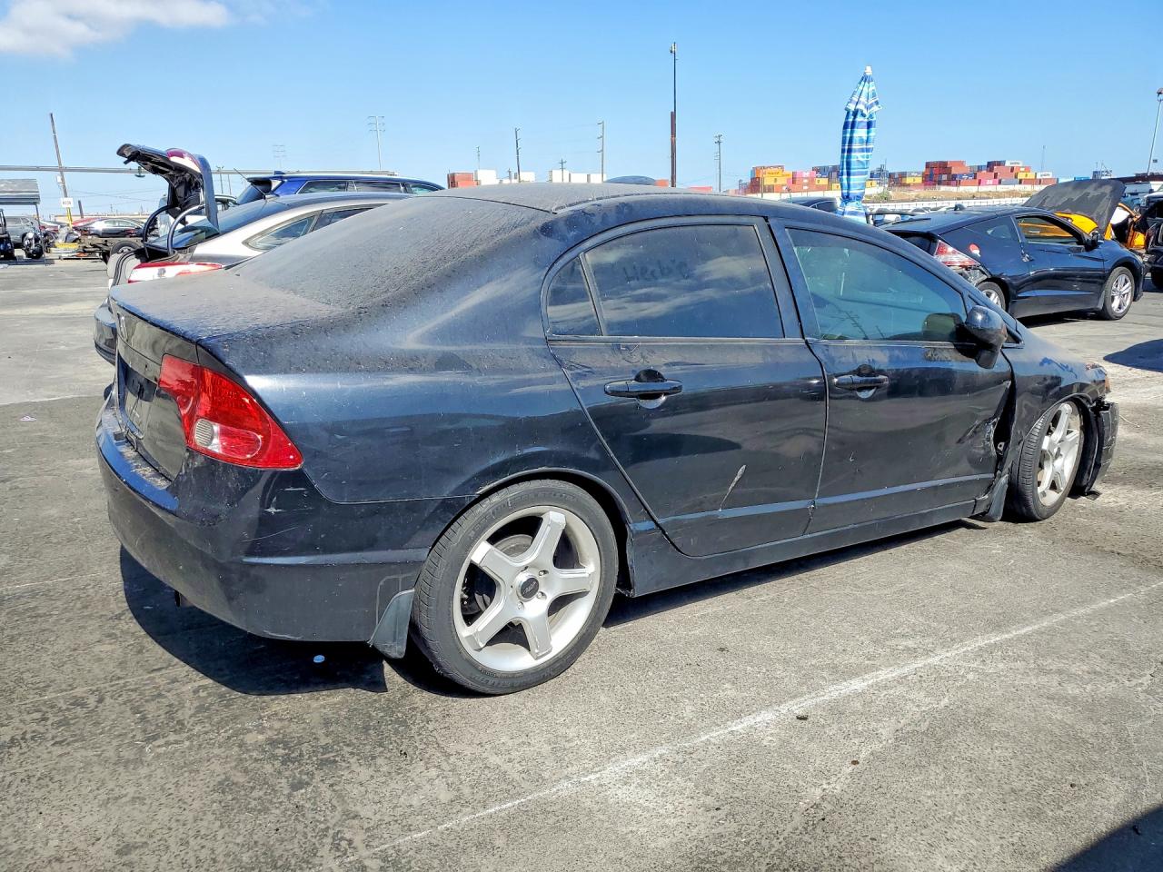2006 Honda Civic Lx Black vin: 1HGFA16556L090447