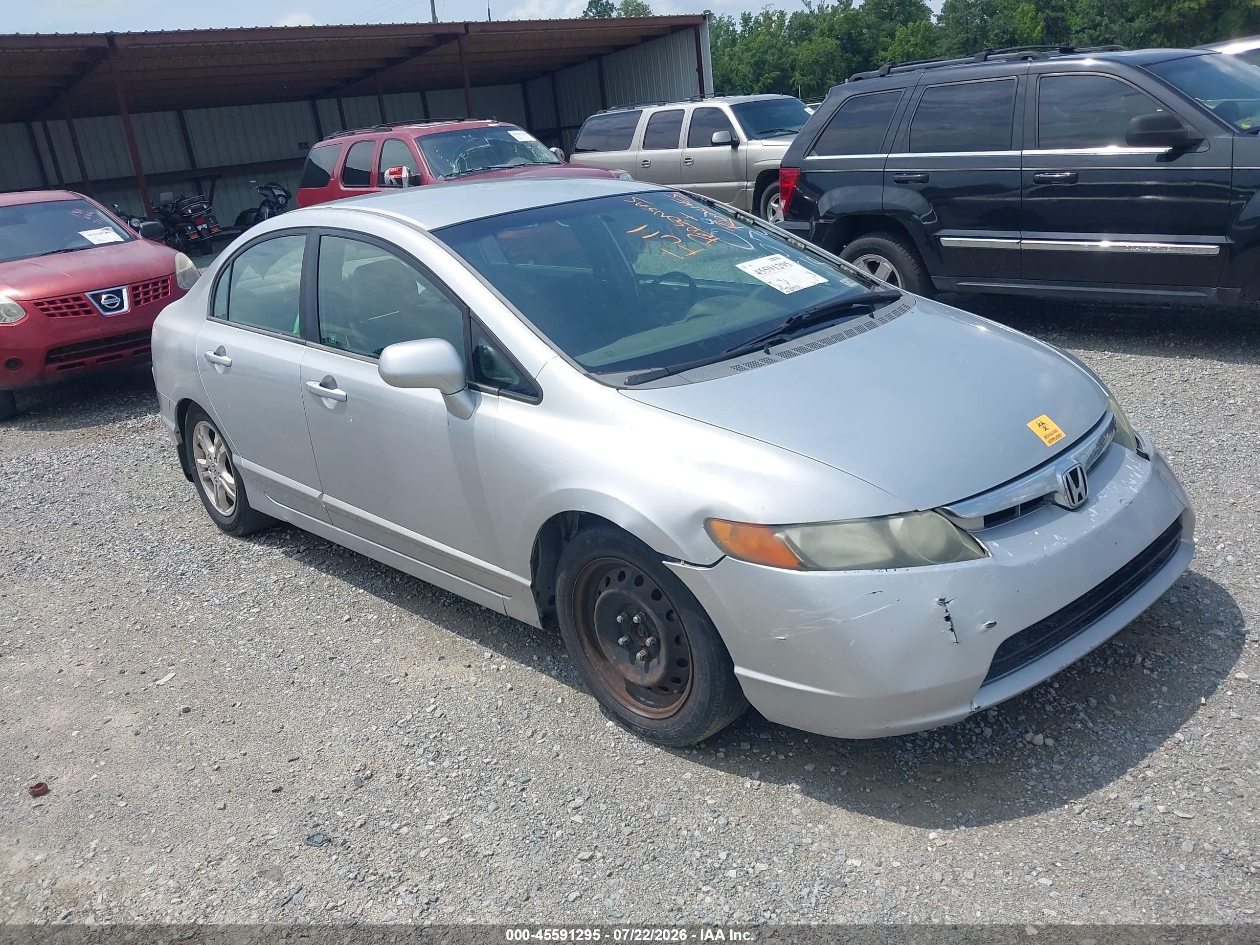 2006 Honda Civic Lx Серебряный vin: 1HGFA16556L097074