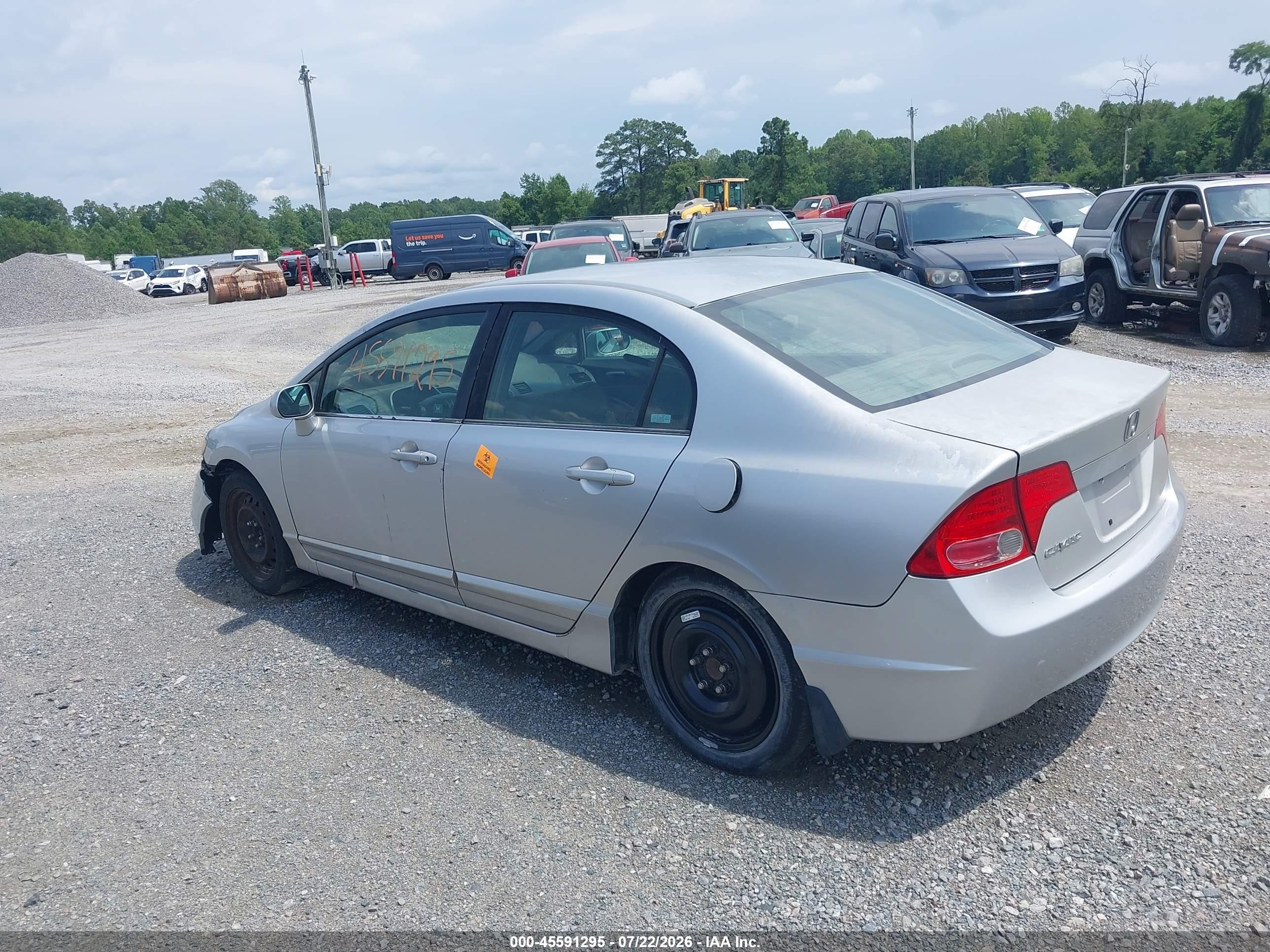 2006 Honda Civic Lx Серебряный vin: 1HGFA16556L097074