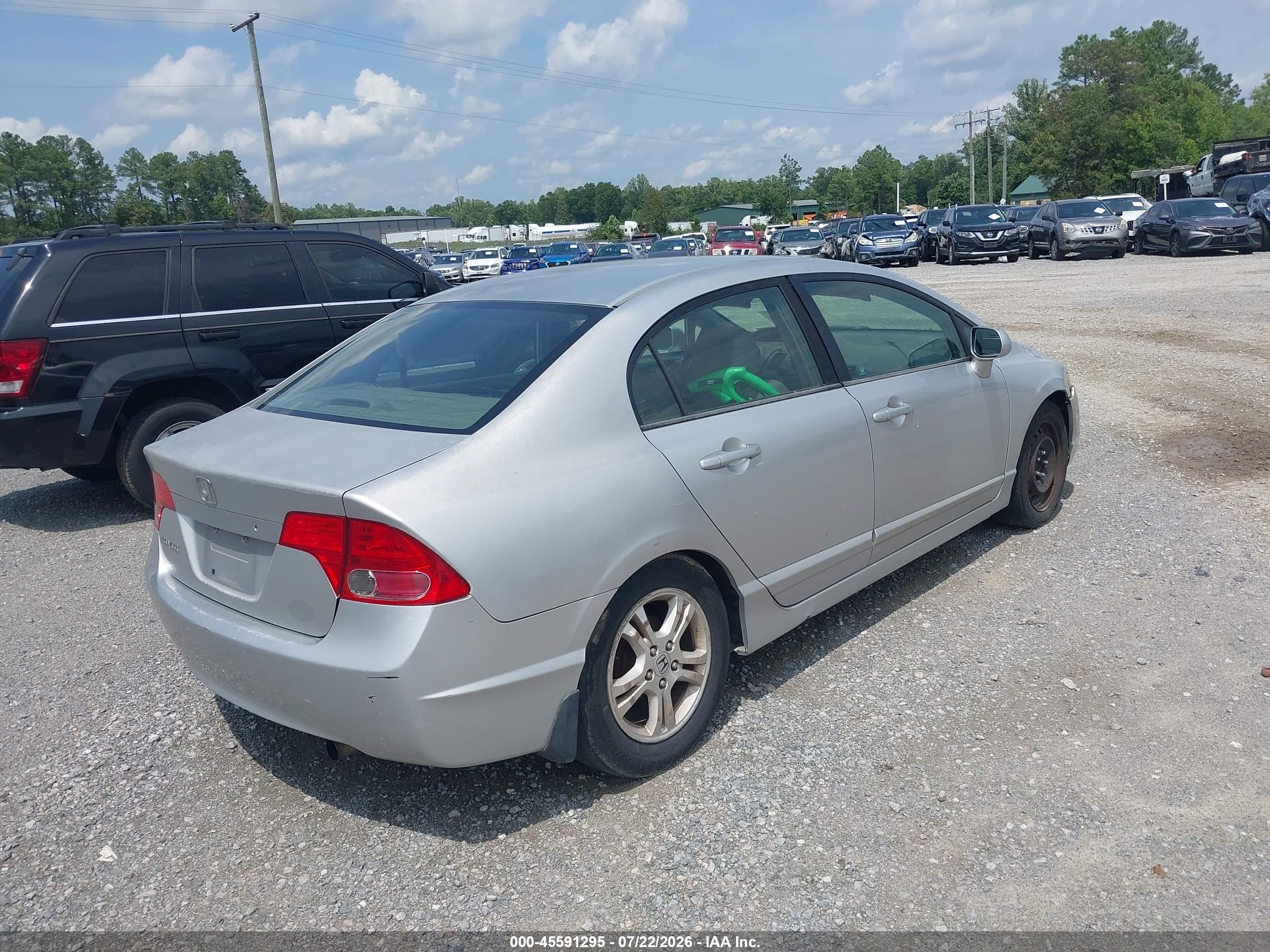 2006 Honda Civic Lx Серебряный vin: 1HGFA16556L097074