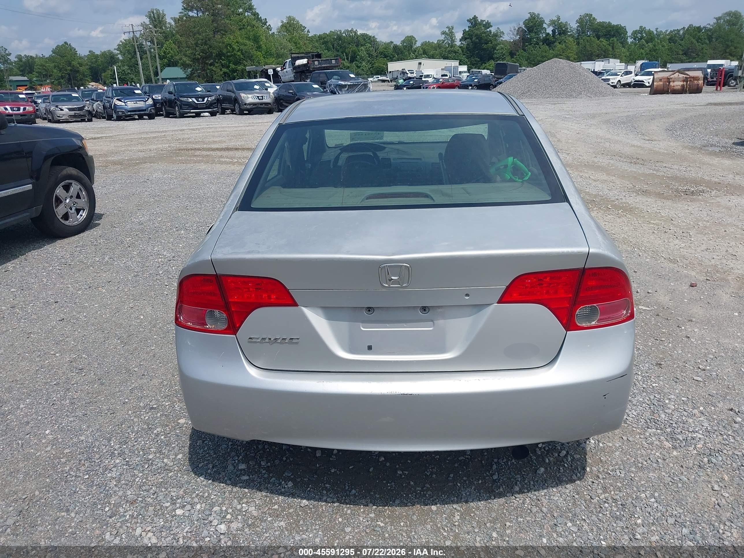 2006 Honda Civic Lx Серебряный vin: 1HGFA16556L097074