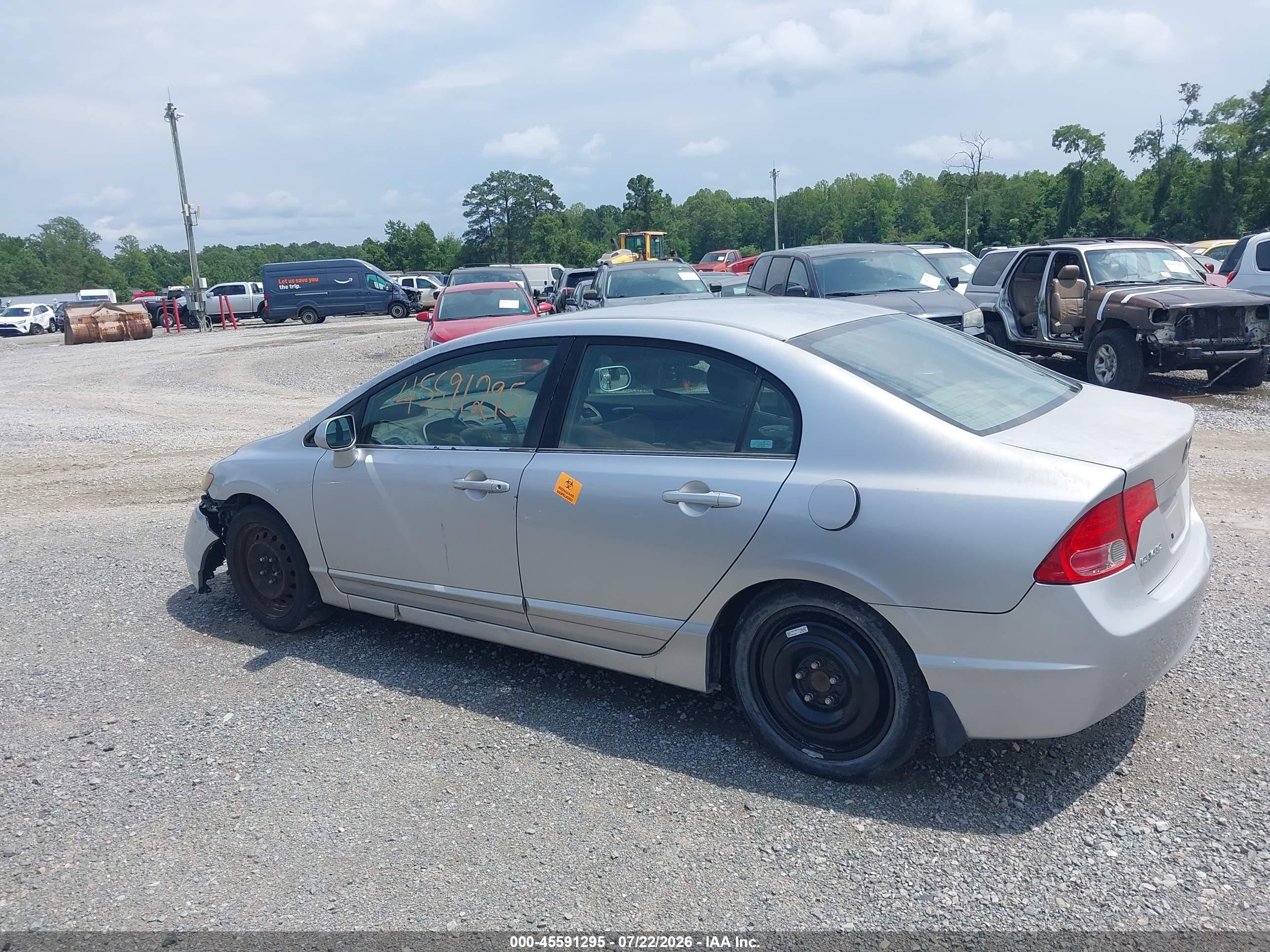 2006 Honda Civic Lx Серебряный vin: 1HGFA16556L097074