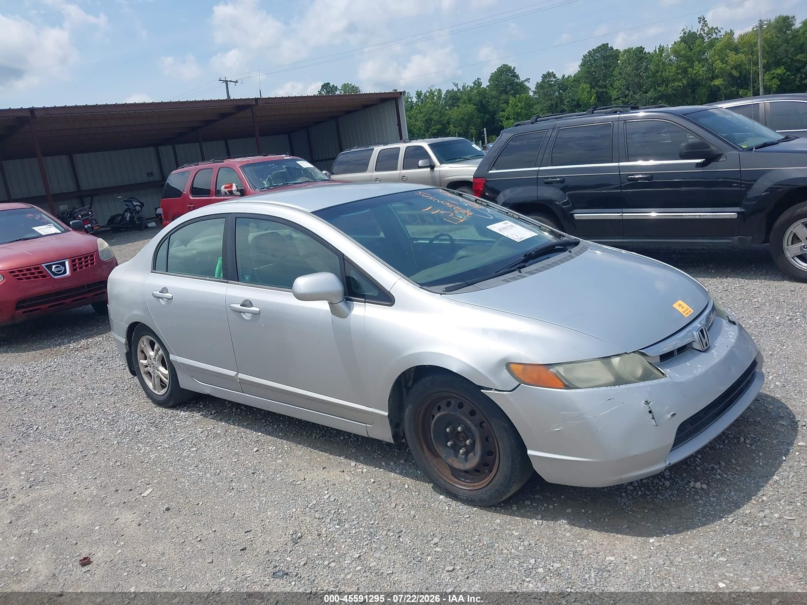 2006 Honda Civic Lx Серебряный vin: 1HGFA16556L097074