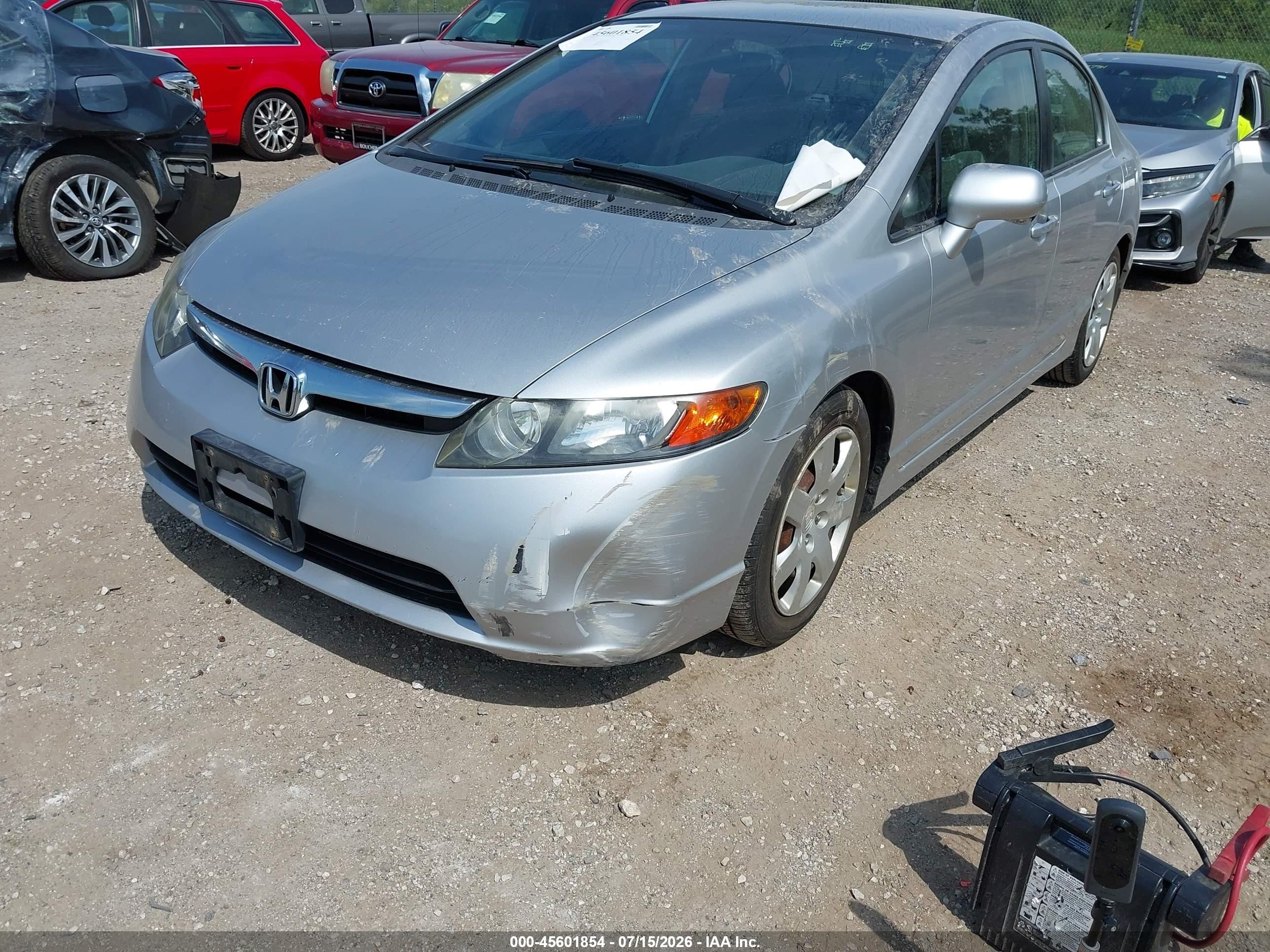 2006 Honda Civic Lx Silver vin: 1HGFA16556L109627