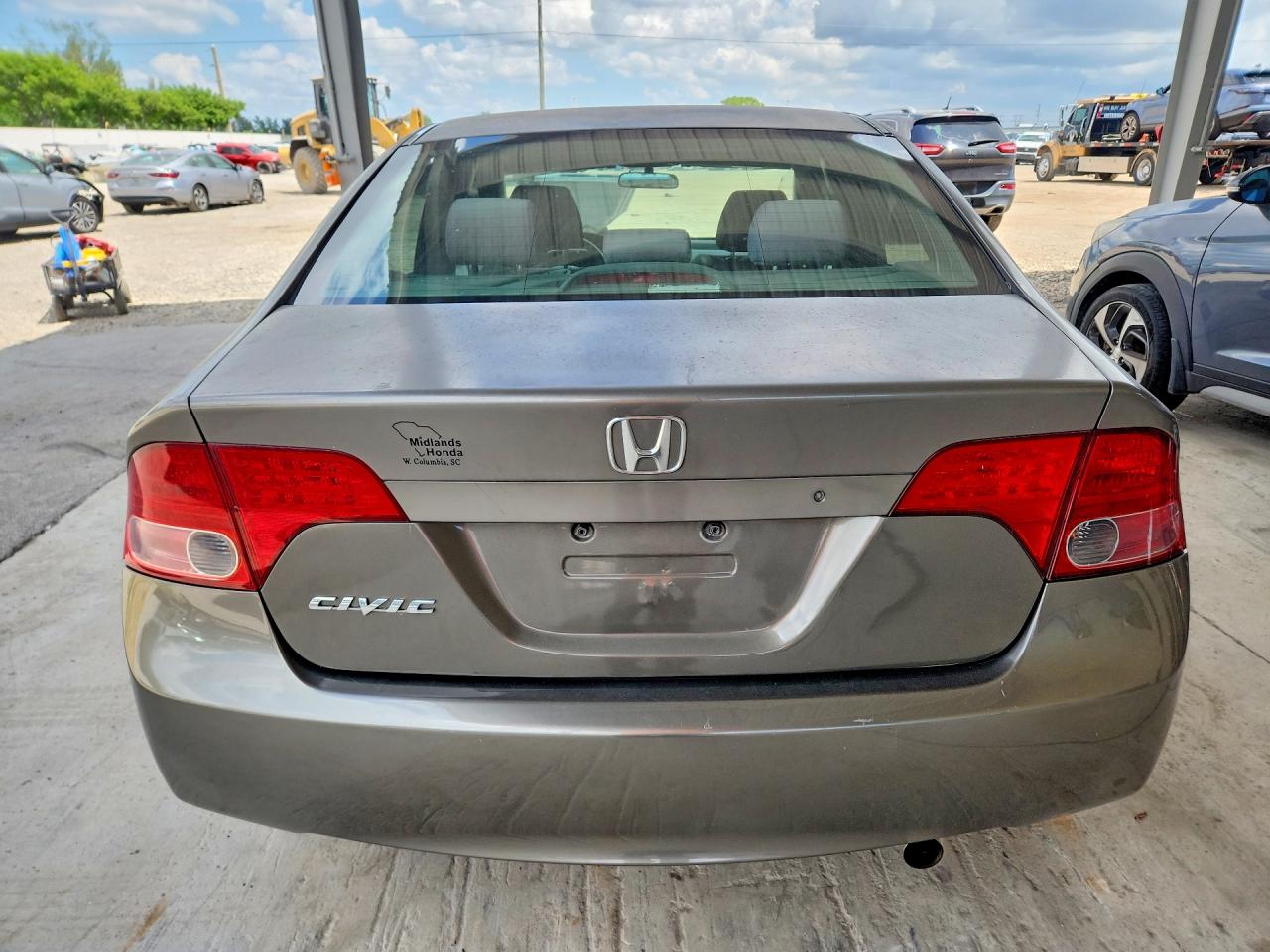 2006 Honda Civic Lx Gray vin: 1HGFA16556L132941