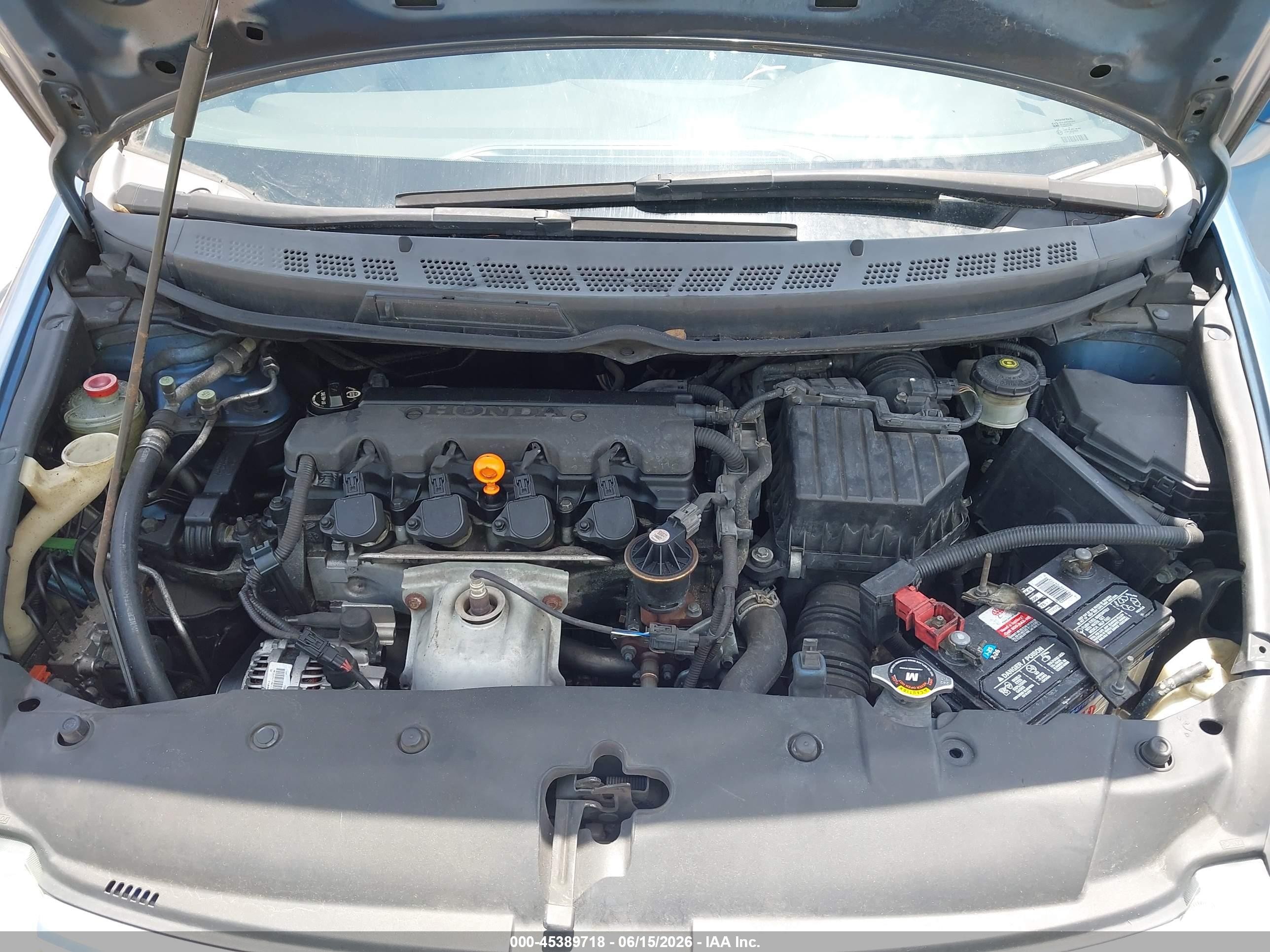 2006 Honda Civic Lx Blue vin: 1HGFA16556L136150