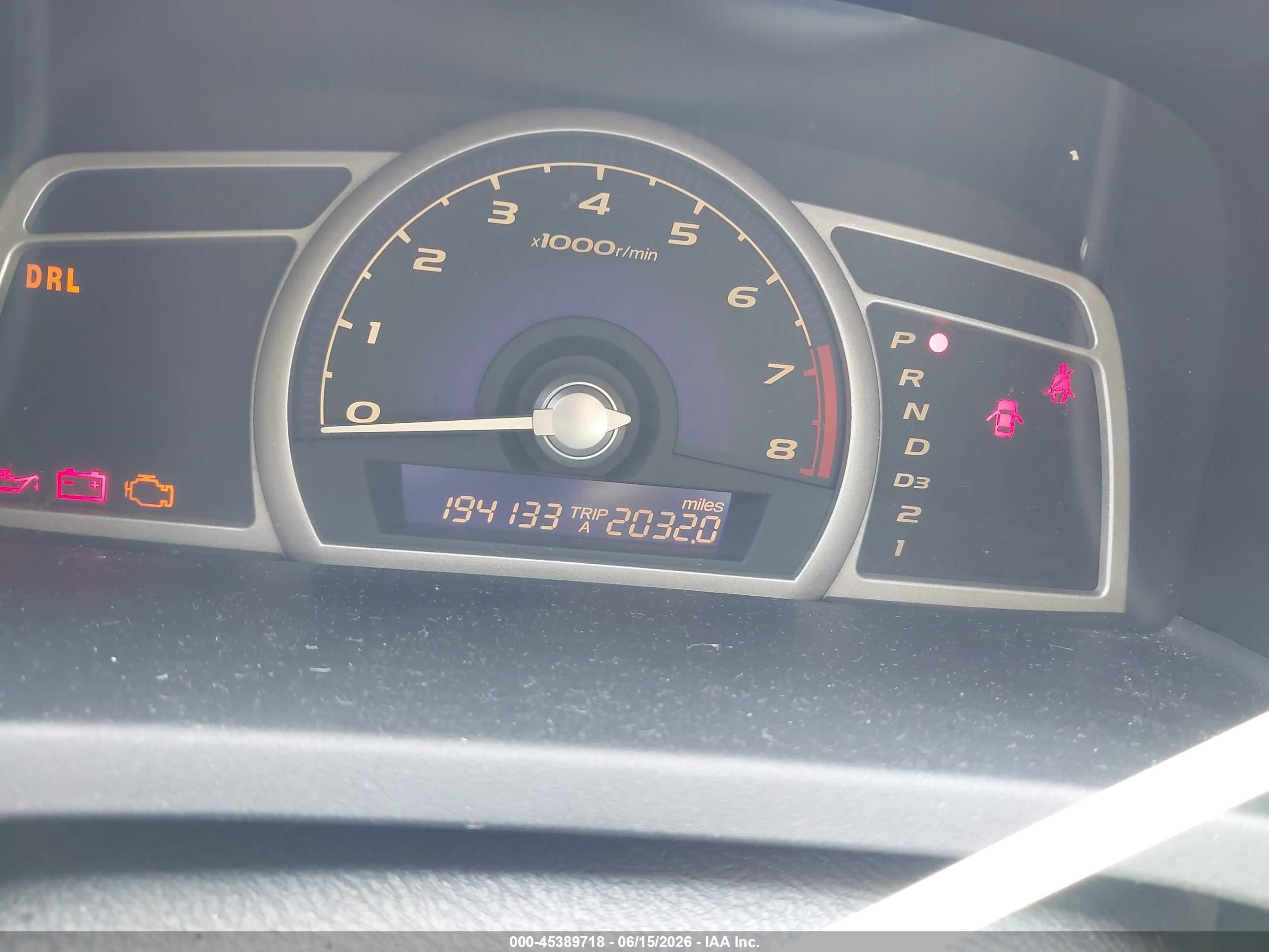 2006 Honda Civic Lx Blue vin: 1HGFA16556L136150
