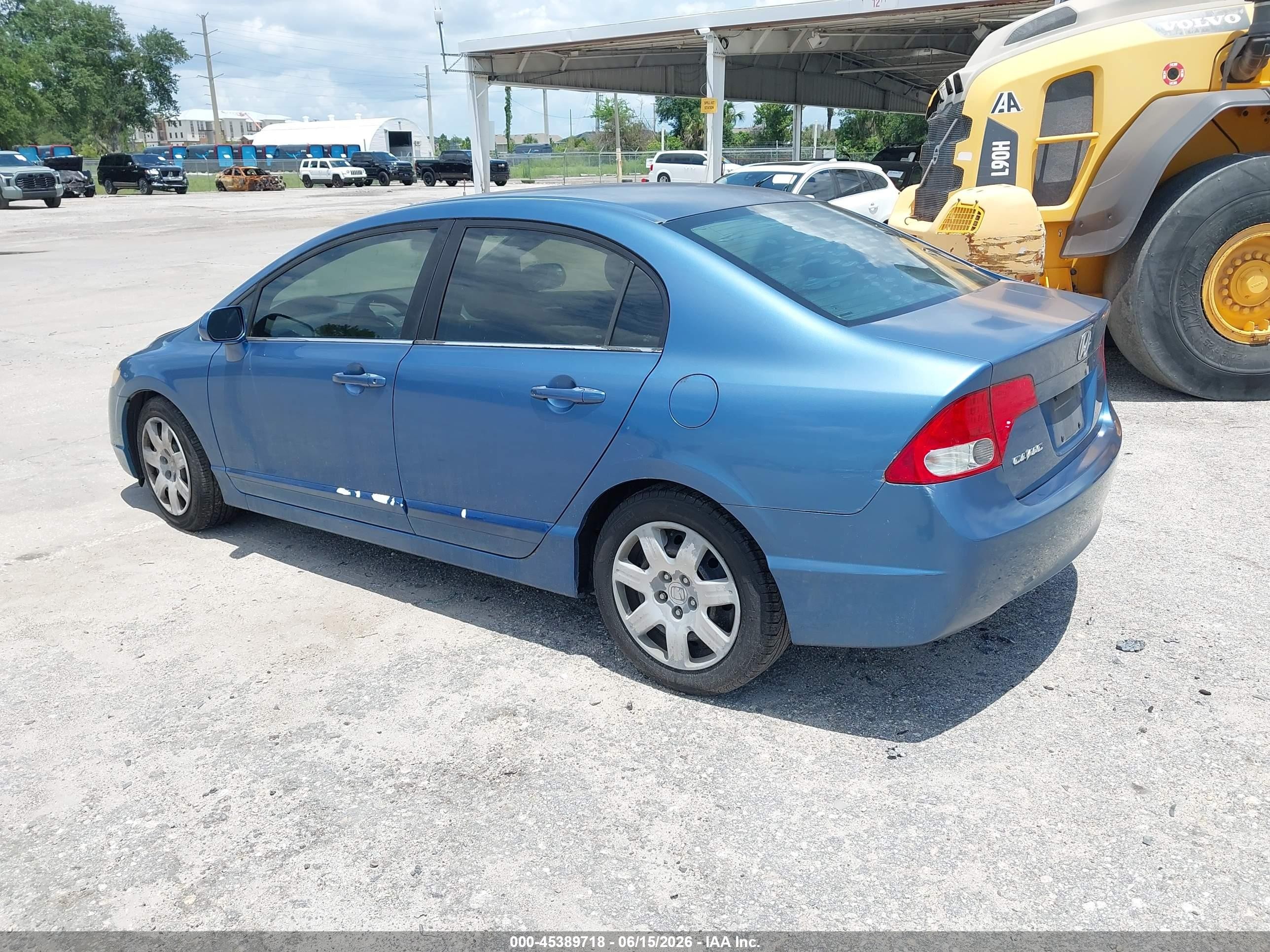 2006 Honda Civic Lx Blue vin: 1HGFA16556L136150