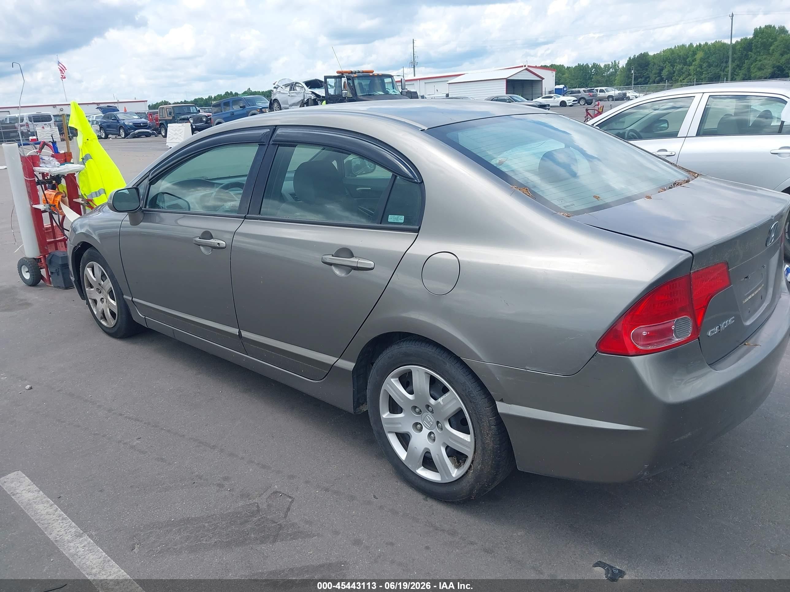 2007 Honda Civic Lx Gray vin: 1HGFA16557L007990