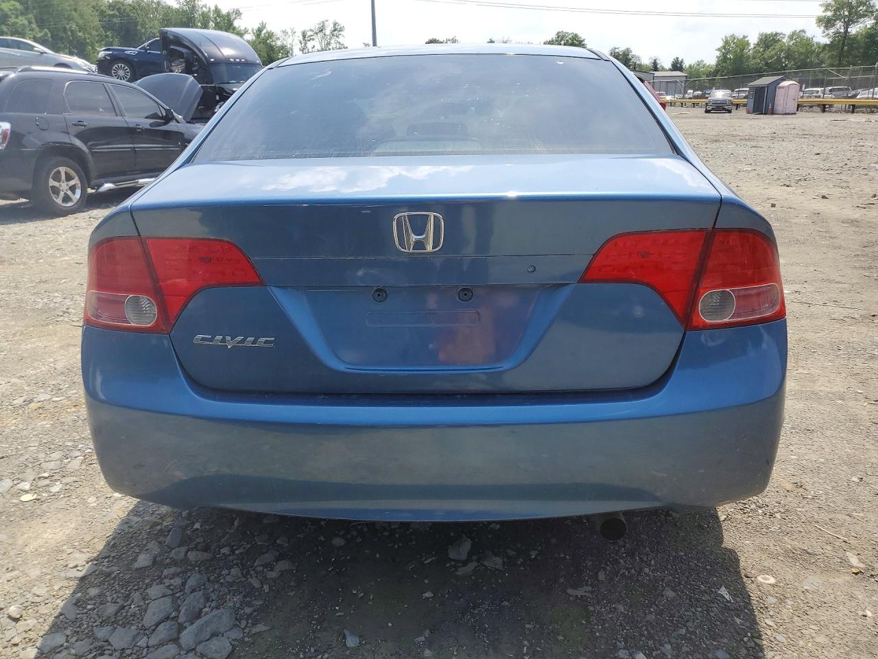 2007 Honda Civic Lx Blue vin: 1HGFA16557L012235