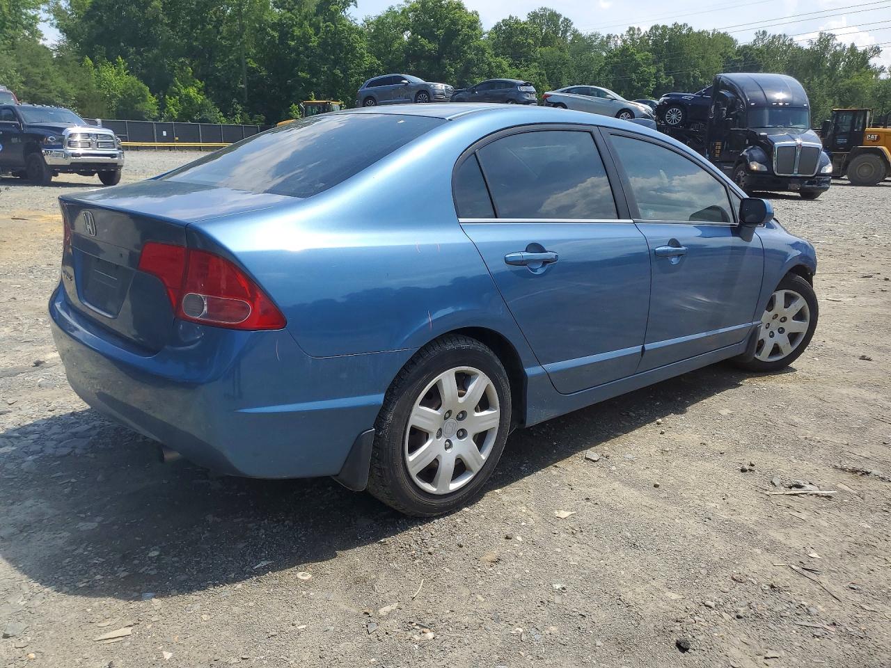 2007 Honda Civic Lx Blue vin: 1HGFA16557L012235