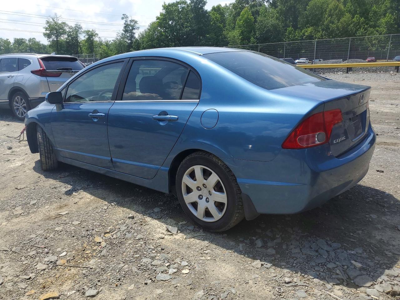 2007 Honda Civic Lx Blue vin: 1HGFA16557L012235