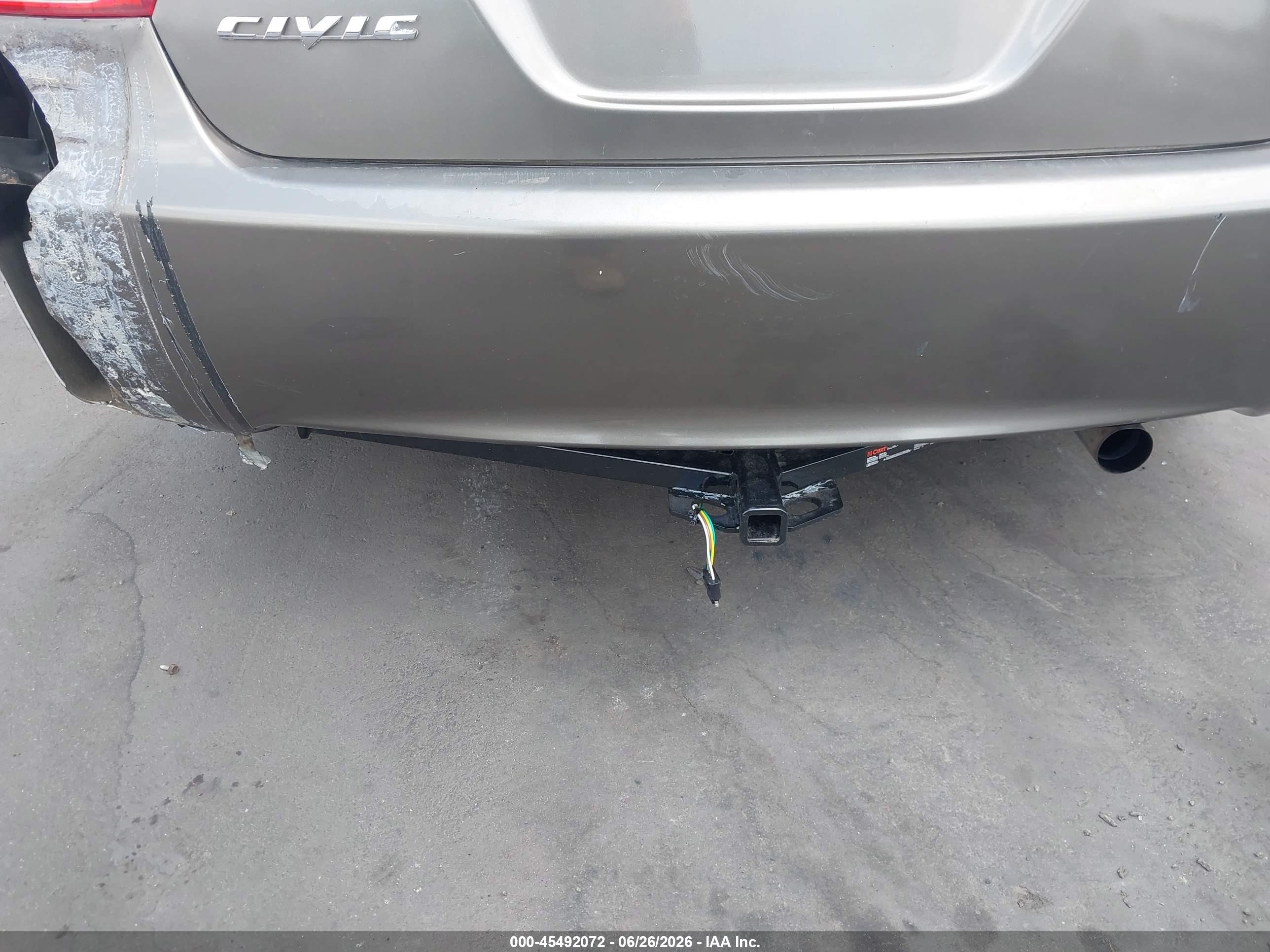 2007 Honda Civic Lx Gray vin: 1HGFA16557L019704