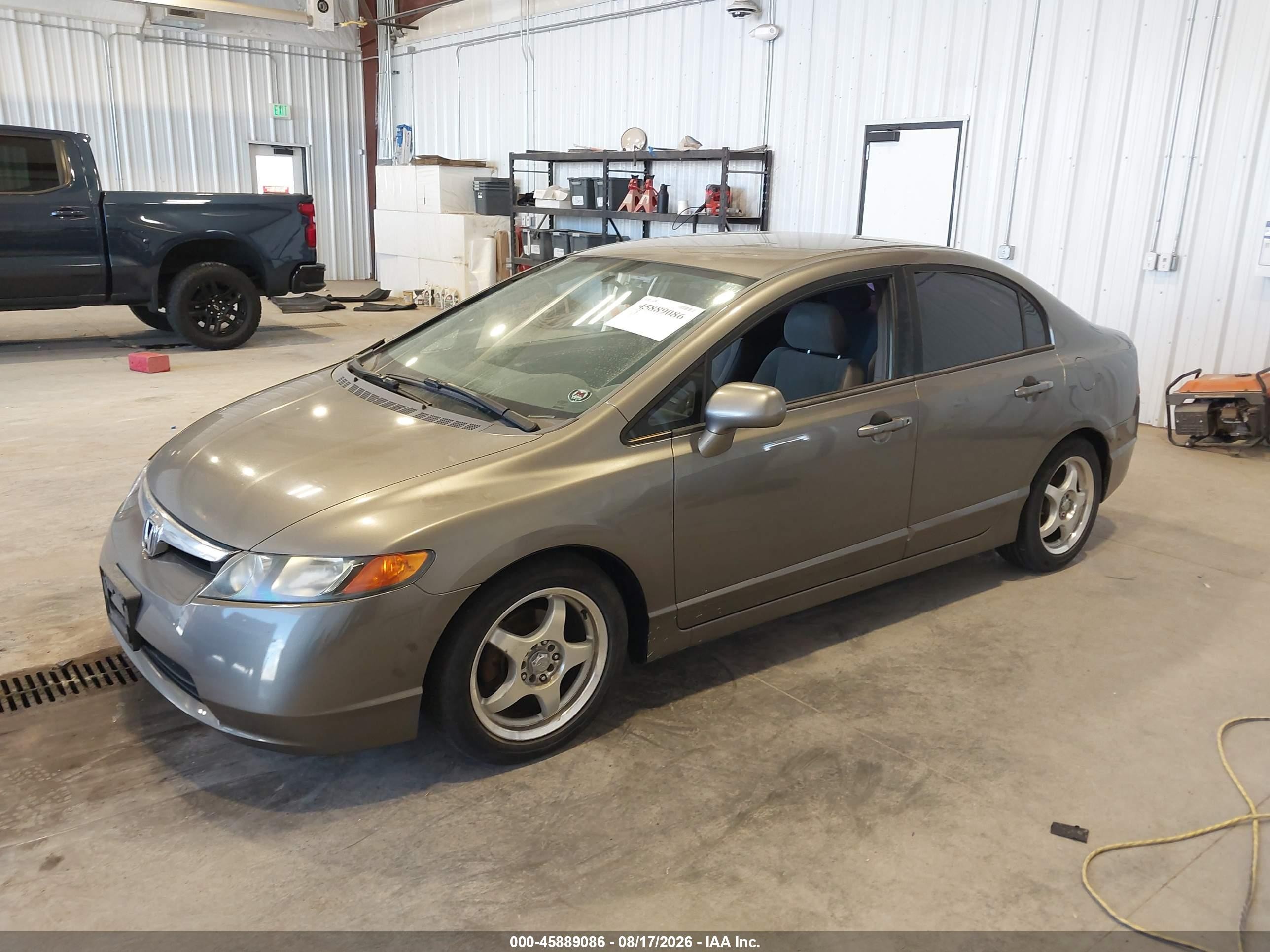 2007 Honda Civic Lx Beige vin: 1HGFA16557L020853