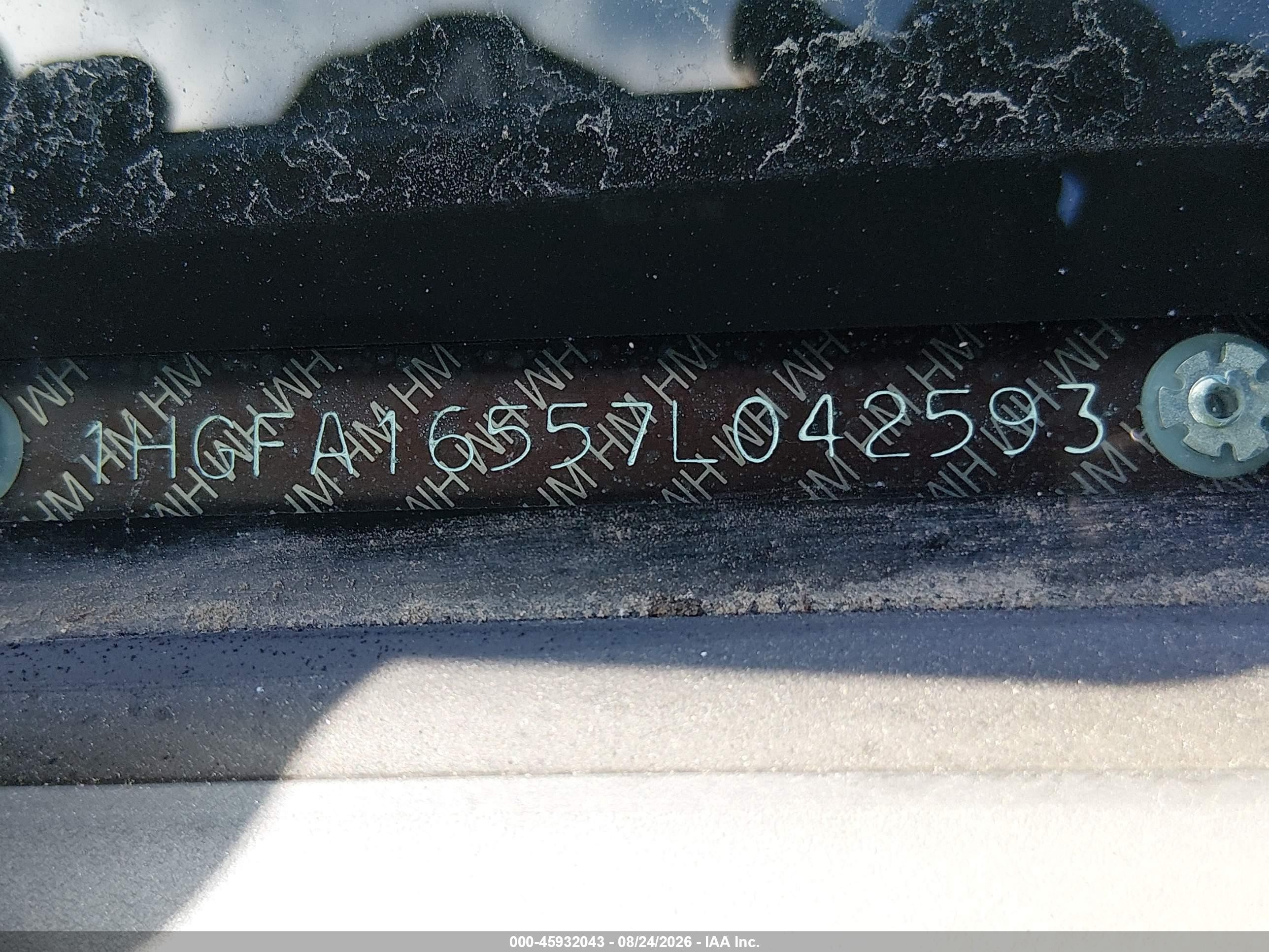 2007 Honda Civic Lx Черный vin: 1HGFA16557L042593