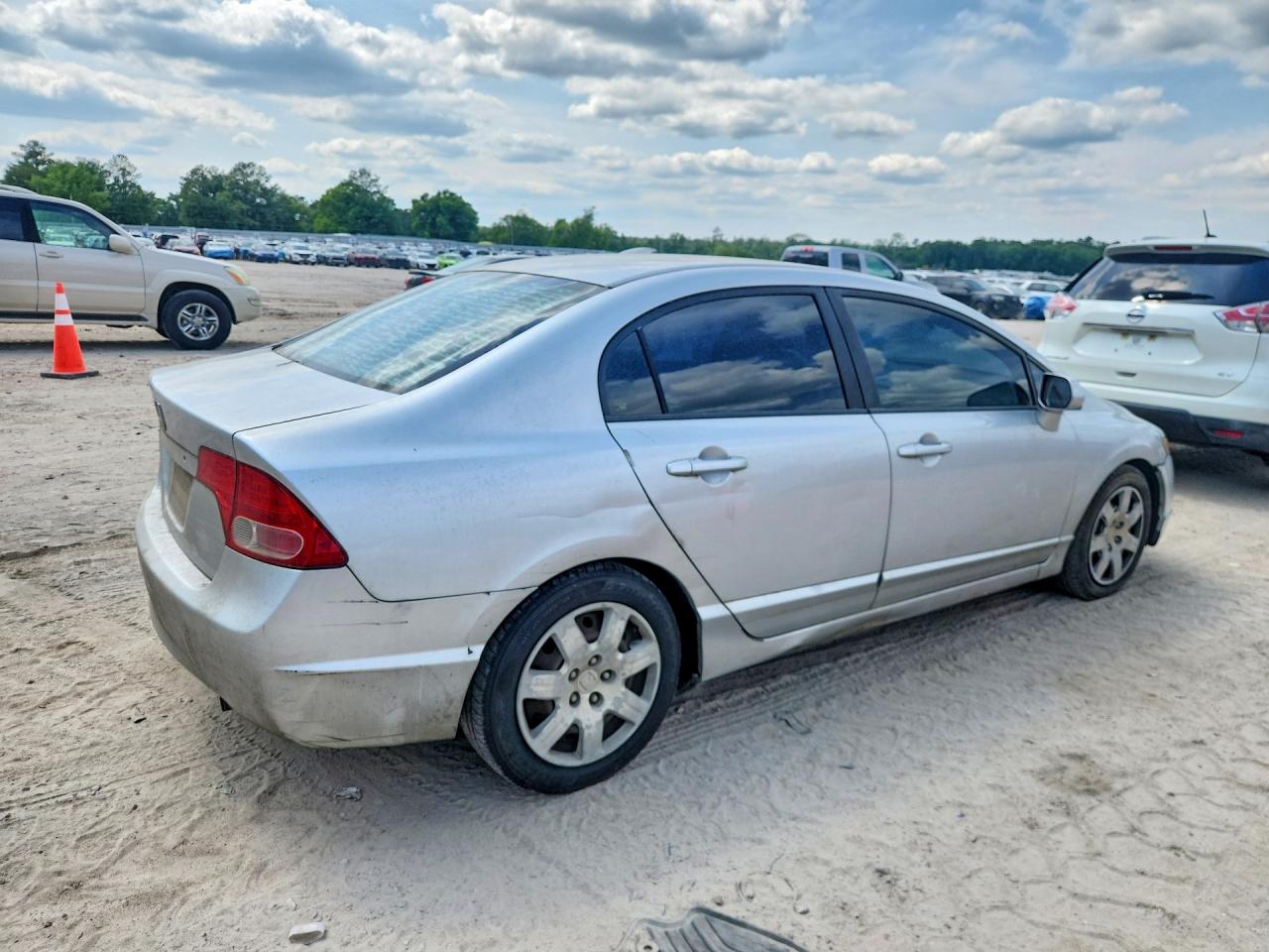 2007 Honda Civic Lx Silver vin: 1HGFA16557L065503