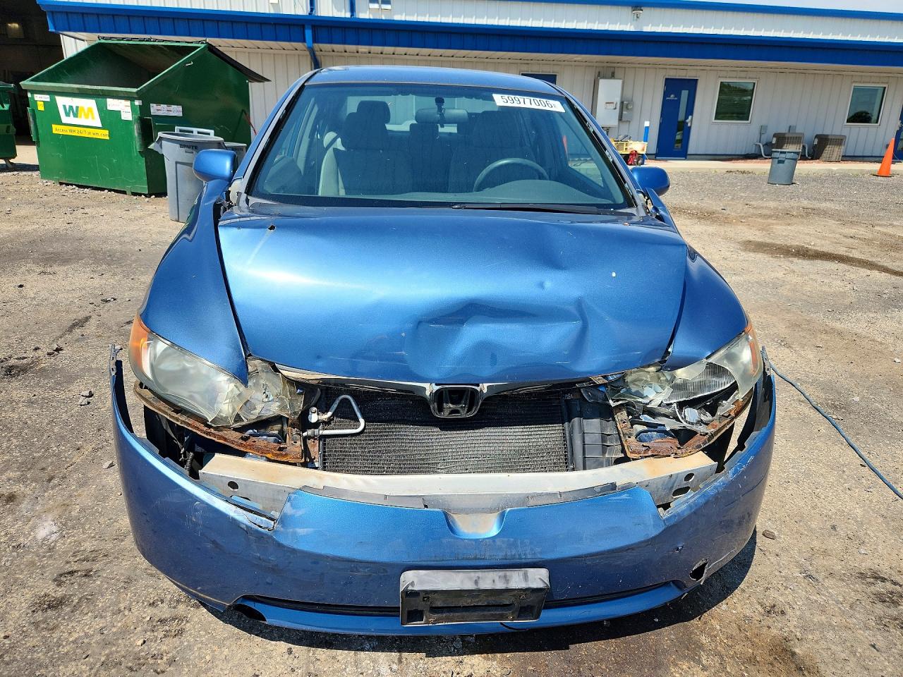 2007 Honda Civic Lx Blue vin: 1HGFA16557L072984