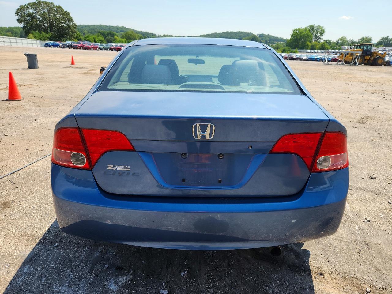 2007 Honda Civic Lx Blue vin: 1HGFA16557L072984