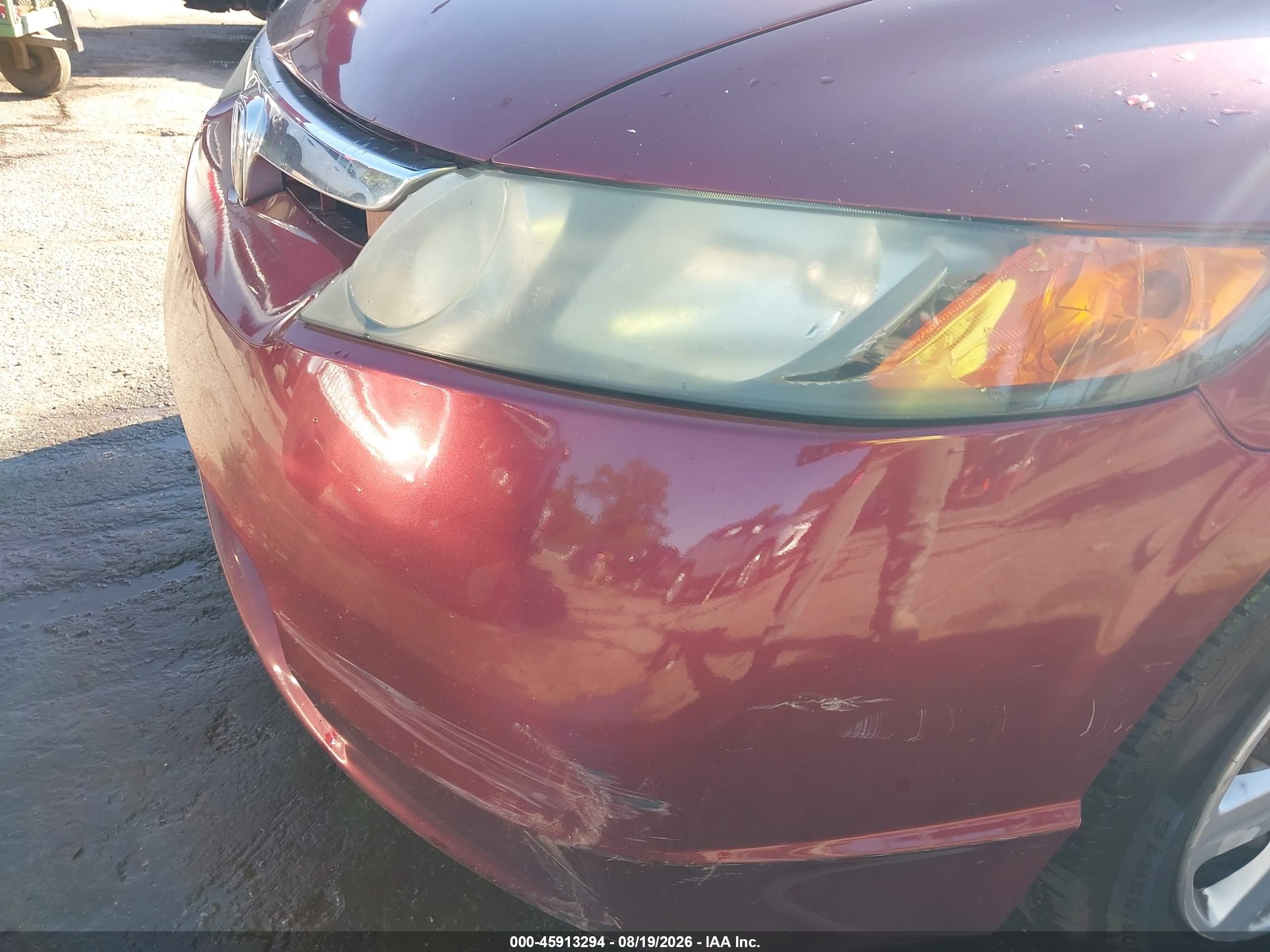 2007 Honda Civic Lx Red vin: 1HGFA16557L083421