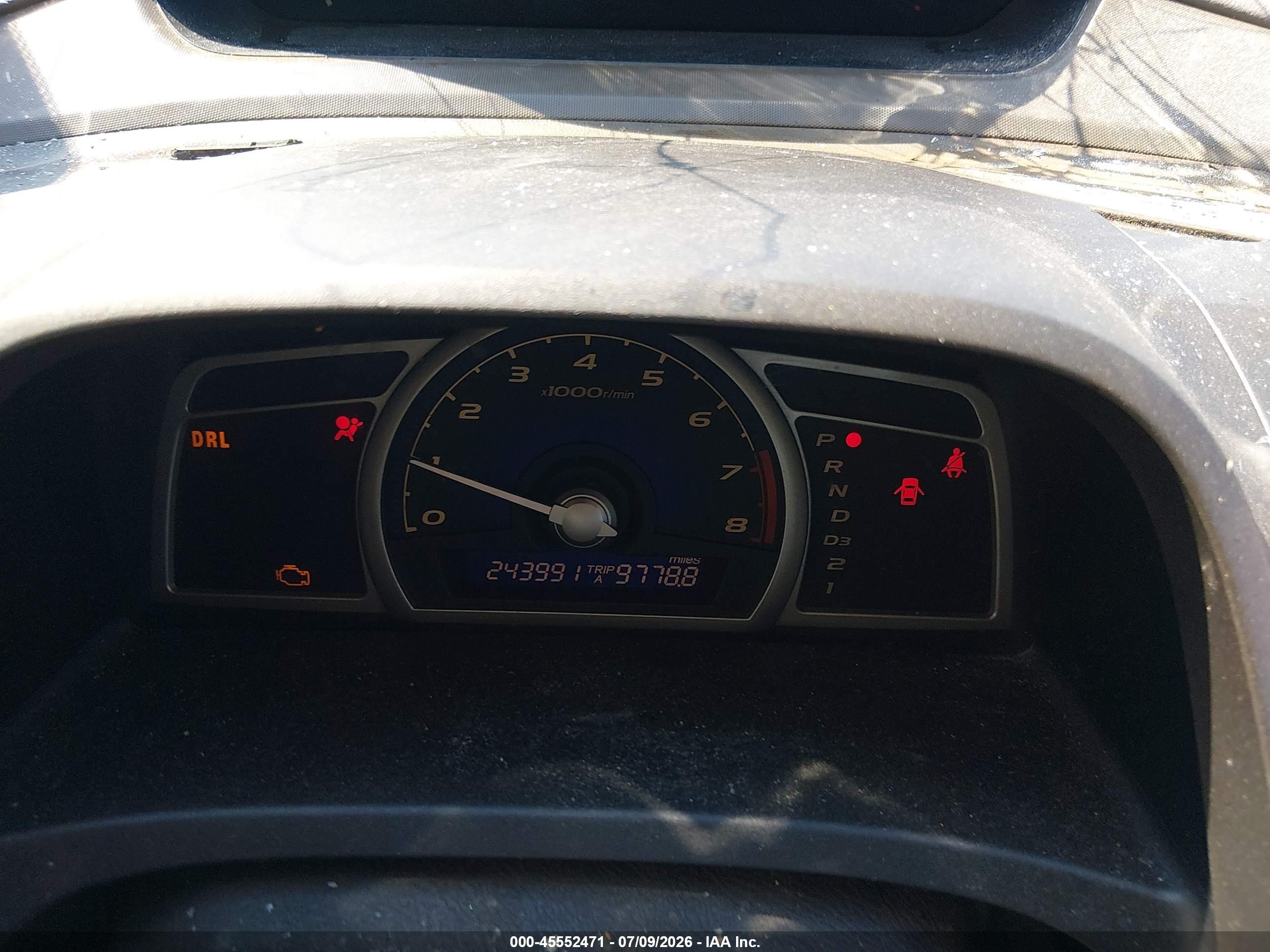 2007 Honda Civic Lx Белый vin: 1HGFA16557L086044