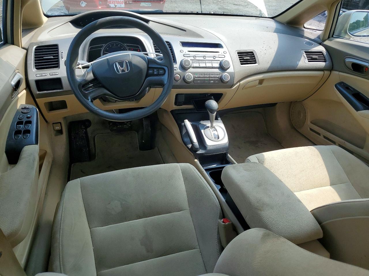 2007 Honda Civic Lx Золотой vin: 1HGFA16557L092801