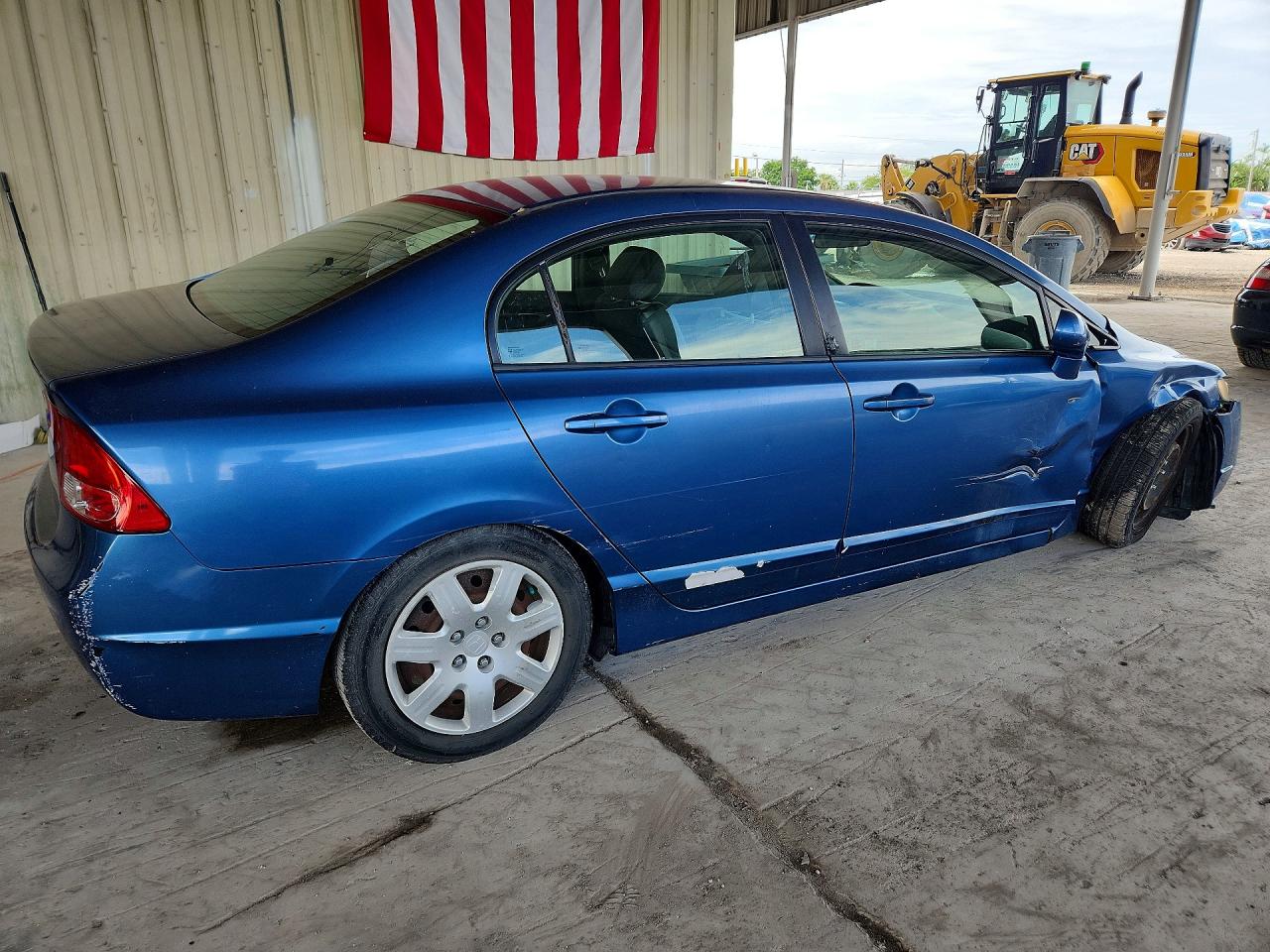 2007 Honda Civic Lx Blue vin: 1HGFA16557L101755